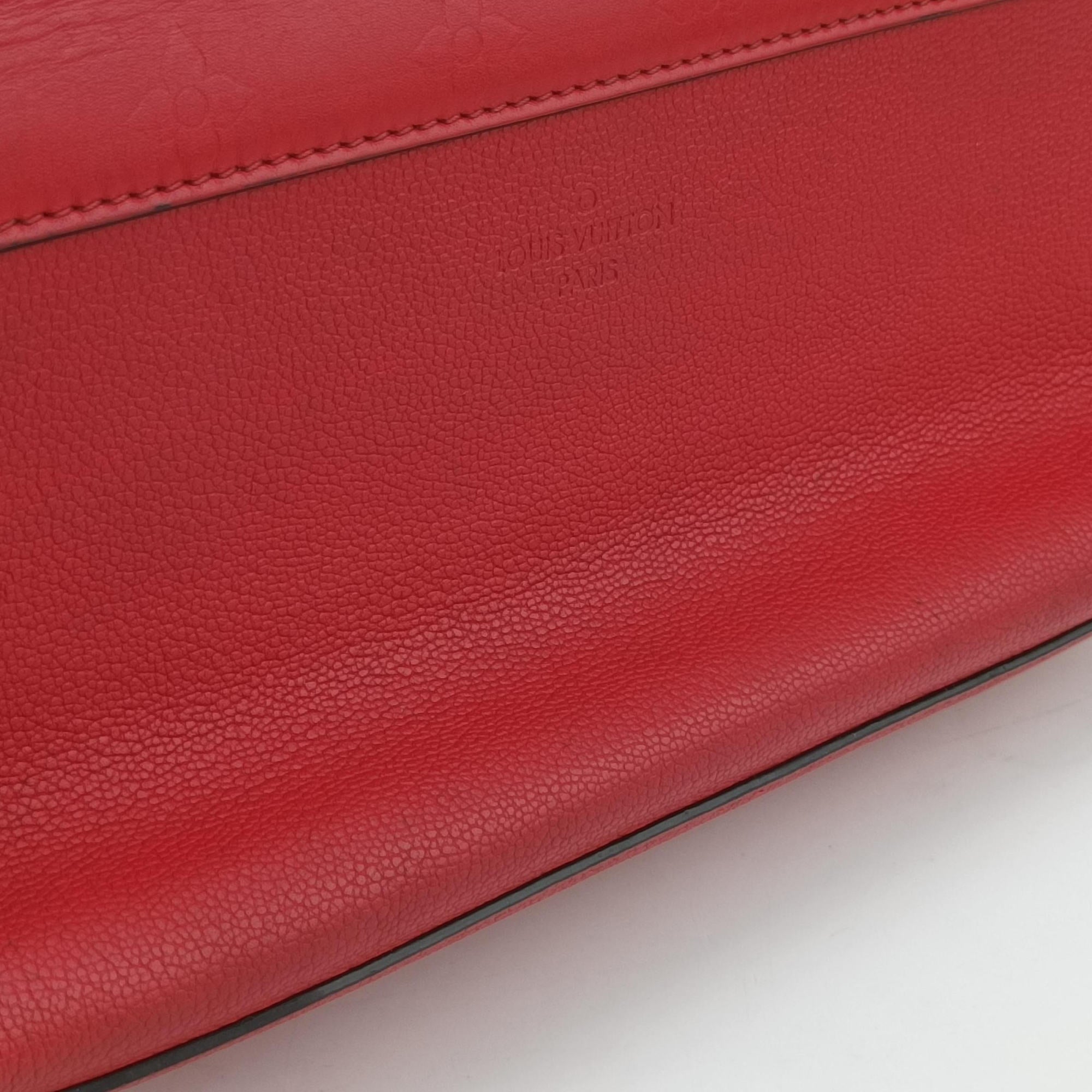 Pre-owned Louis Vuitton Very Chain Bag Ruby leather M44285 shoulderbag | stylenewstar