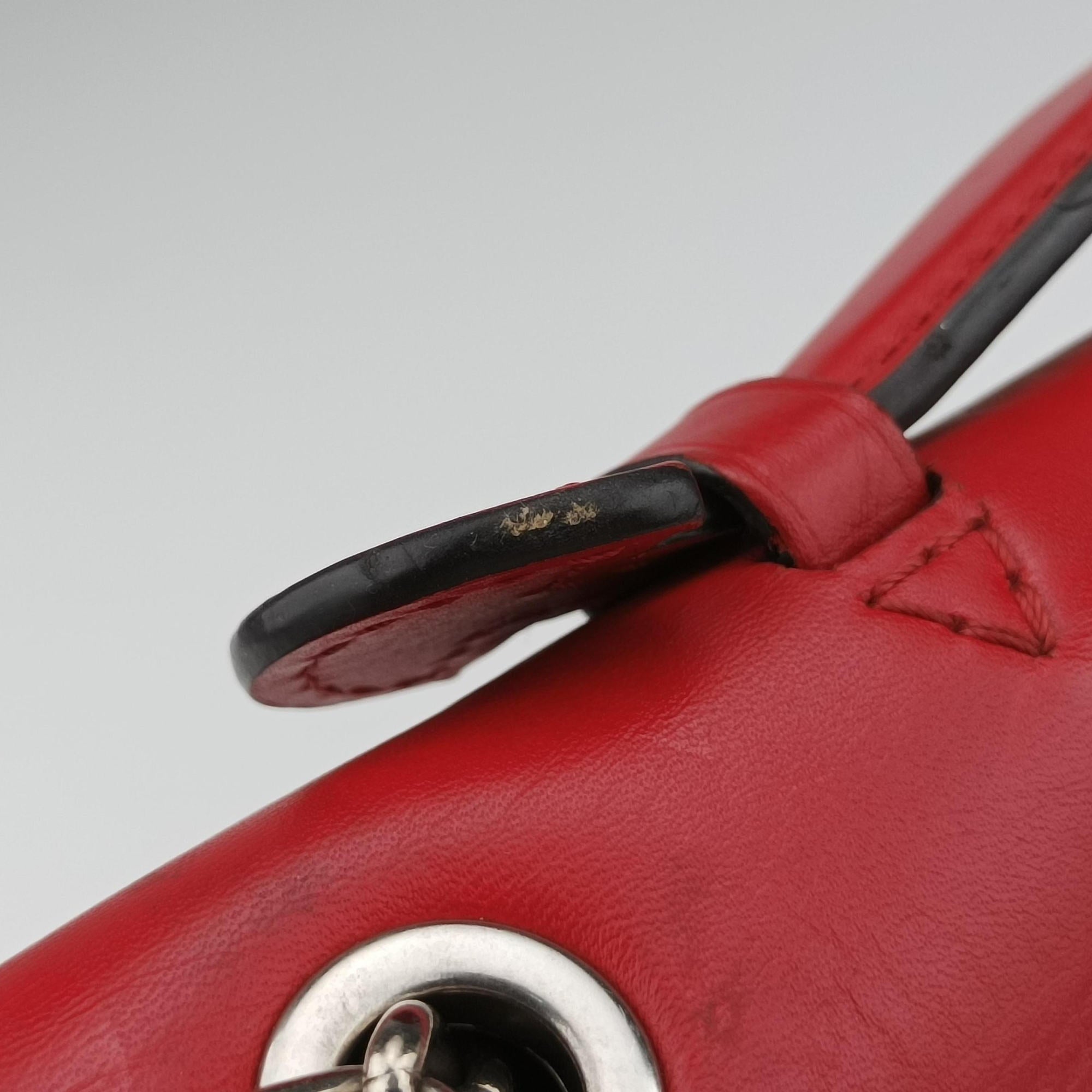 Pre-owned Louis Vuitton Very Chain Bag Ruby leather M44285 shoulderbag | stylenewstar