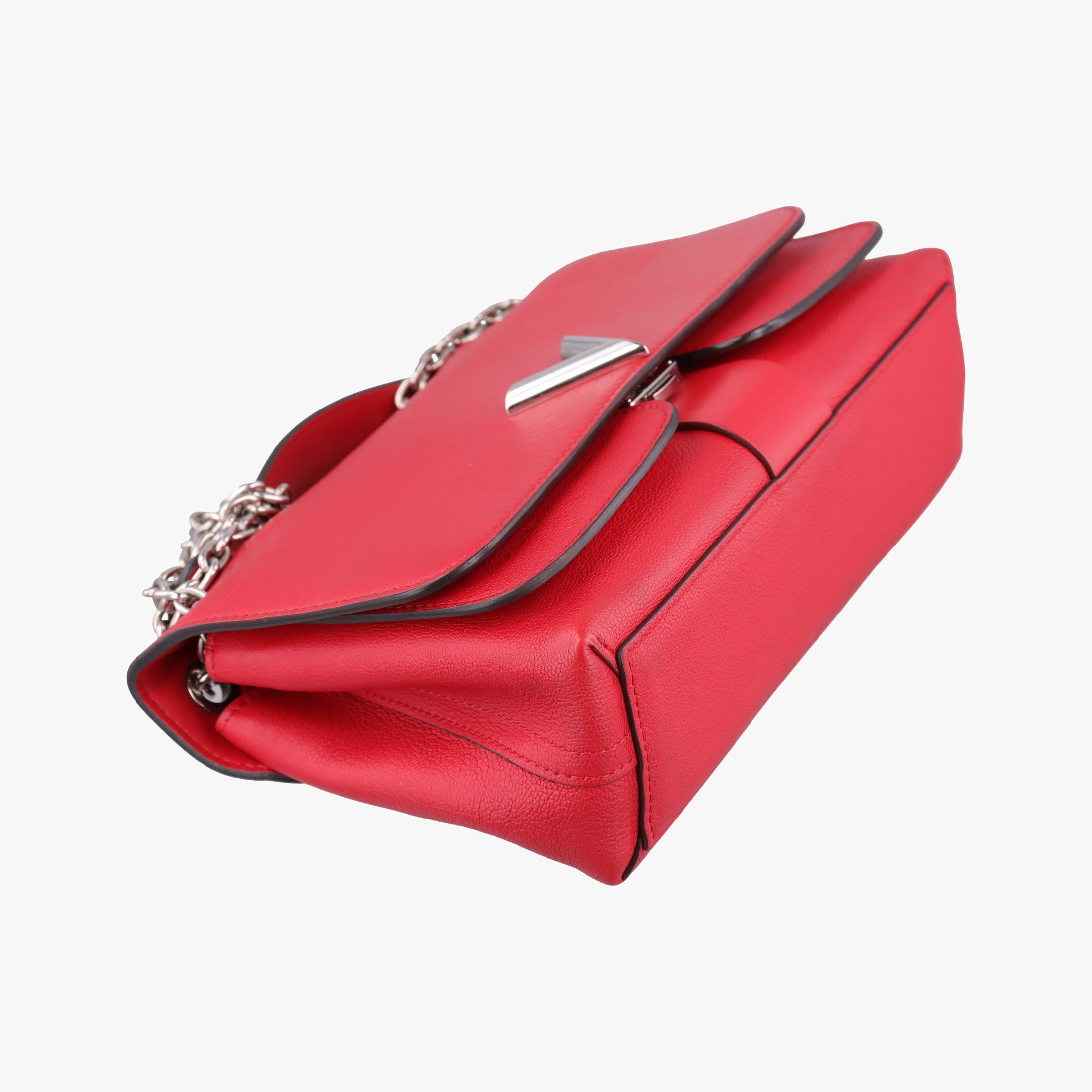 Pre-owned Louis Vuitton Very Chain Bag Ruby leather M44285 shoulderbag | stylenewstar