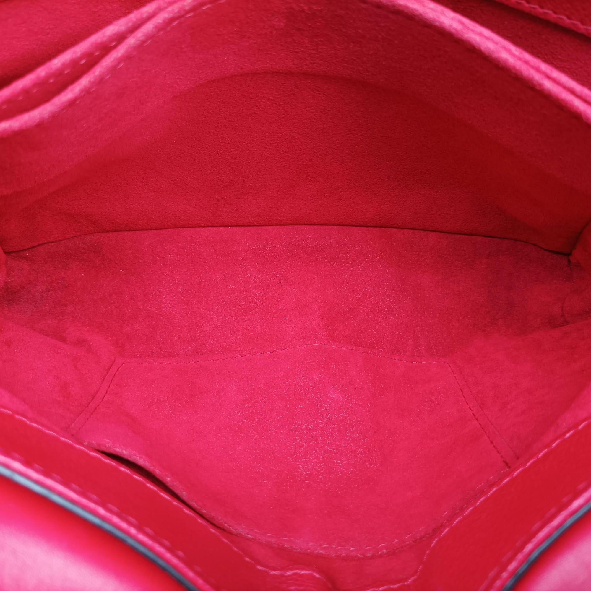 Pre-owned Louis Vuitton Very Chain Bag Ruby leather M44285 shoulderbag | stylenewstar
