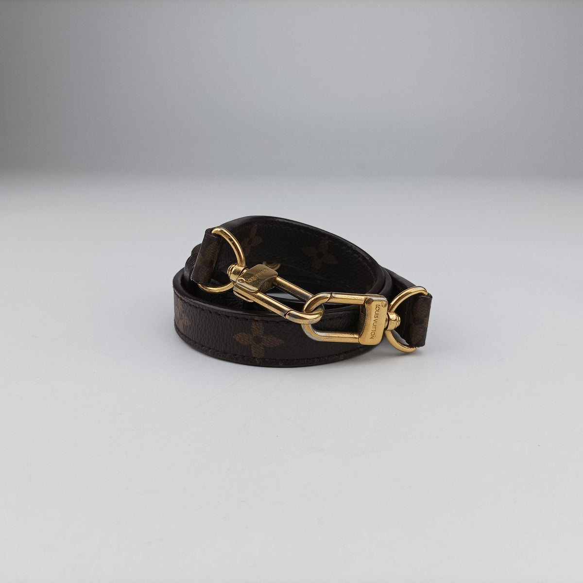 Pre-owned Louis Vuitton PALLAS brown×SAFRAN Monogram Canvas×calf leather M40929 shoulderbag | stylenewstar