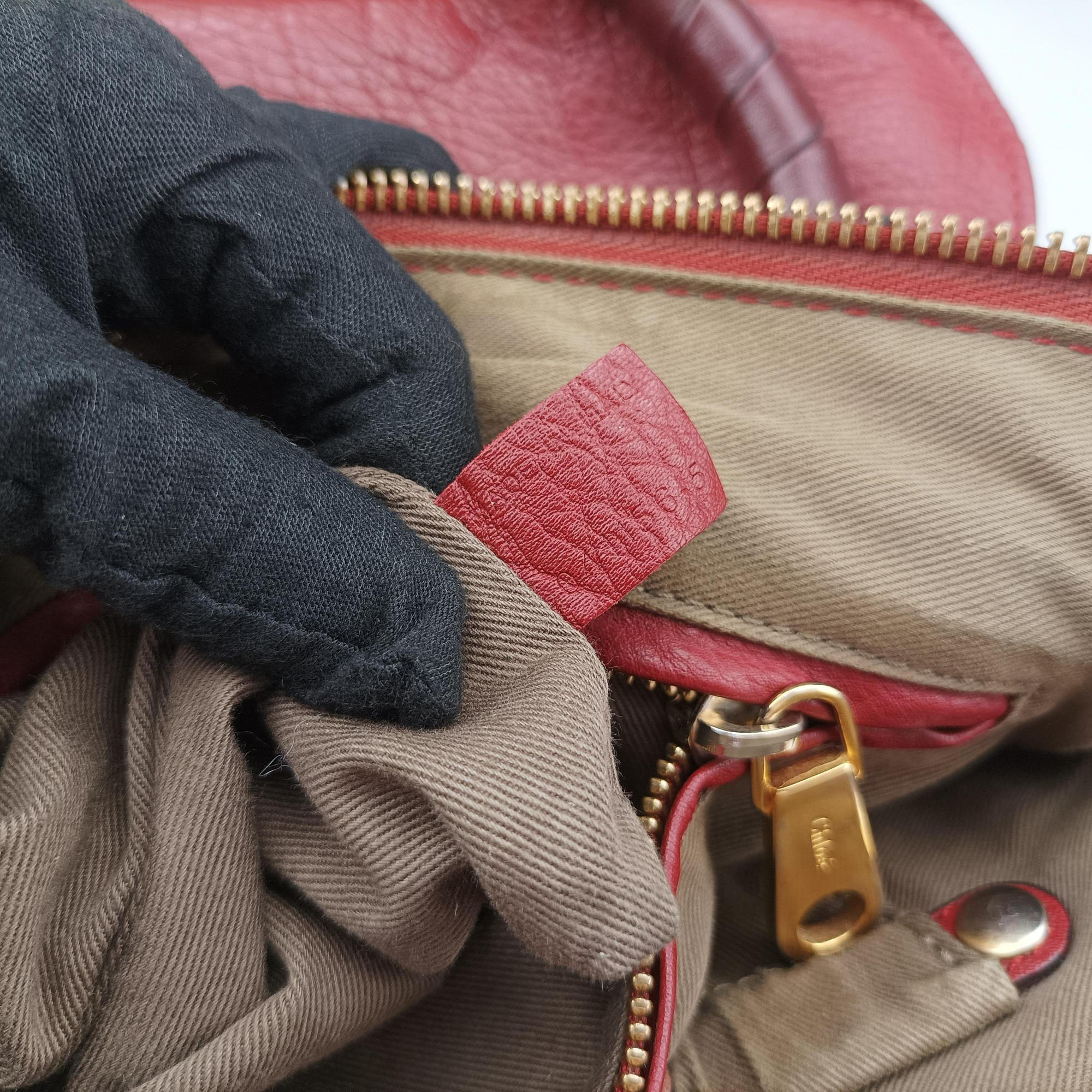 Vintage Chloe Mercy Red Leather  shoulderbag | stylenewstar