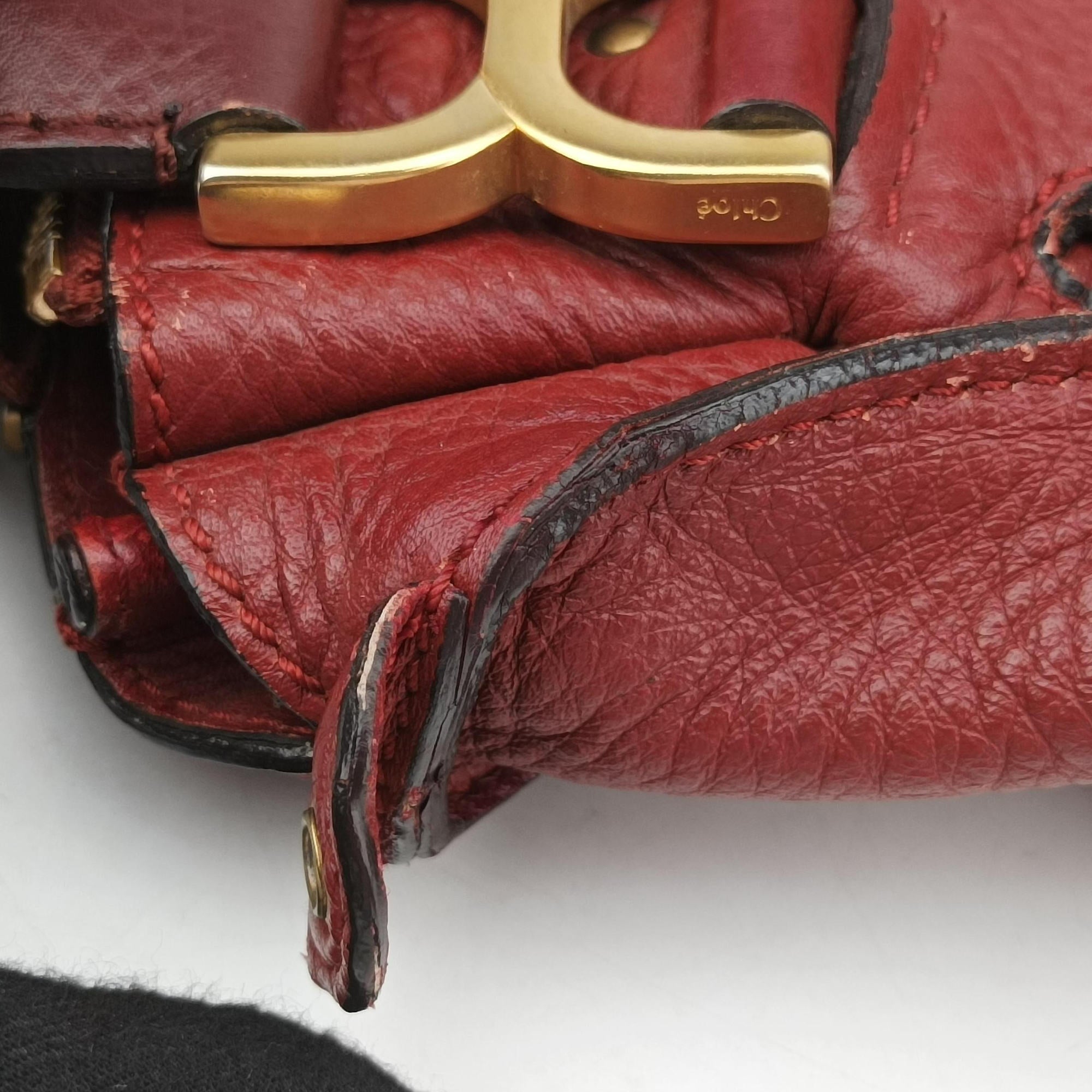 Vintage Chloe Mercy Red Leather  shoulderbag | stylenewstar