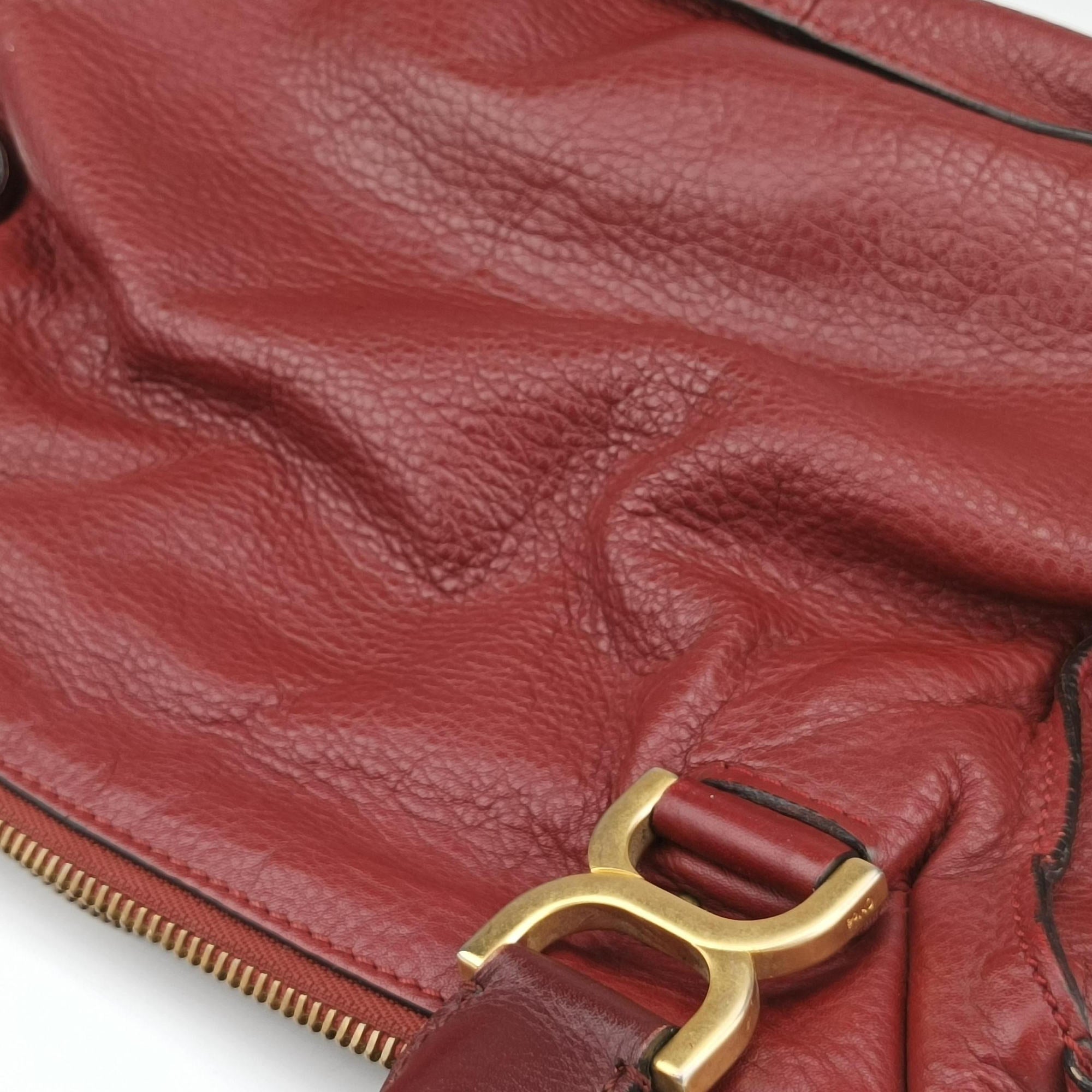 Vintage Chloe Mercy Red Leather  shoulderbag | stylenewstar