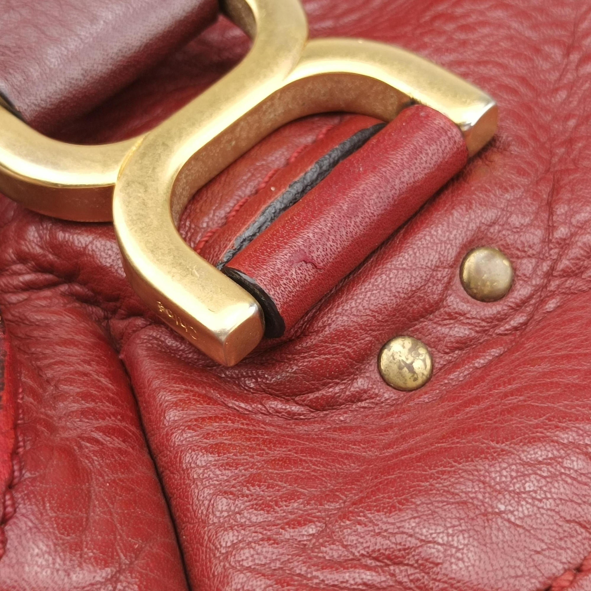 Vintage Chloe Mercy Red Leather  shoulderbag | stylenewstar
