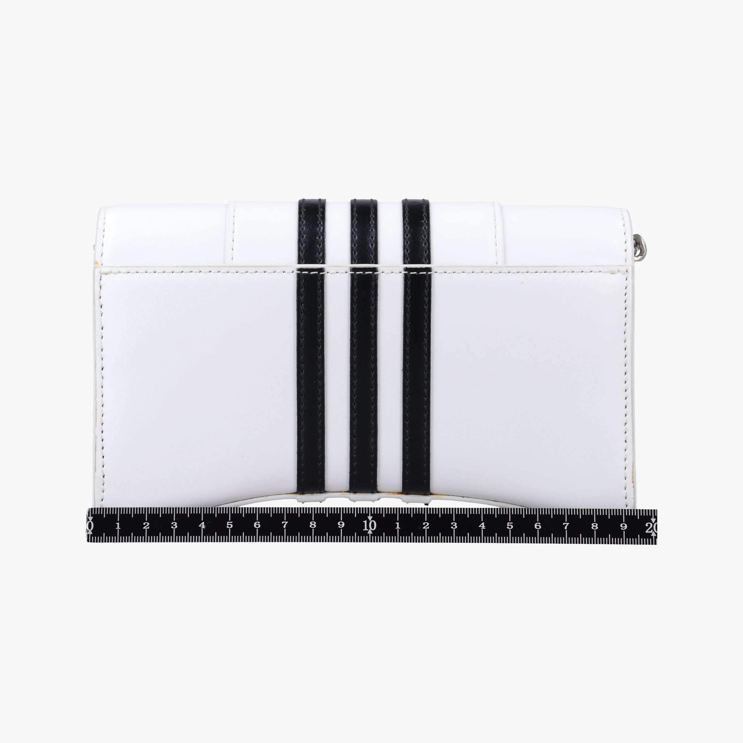 Vintage Balenciaga Hourglass adidas White x black Leather  shoulderbag | stylenewstar