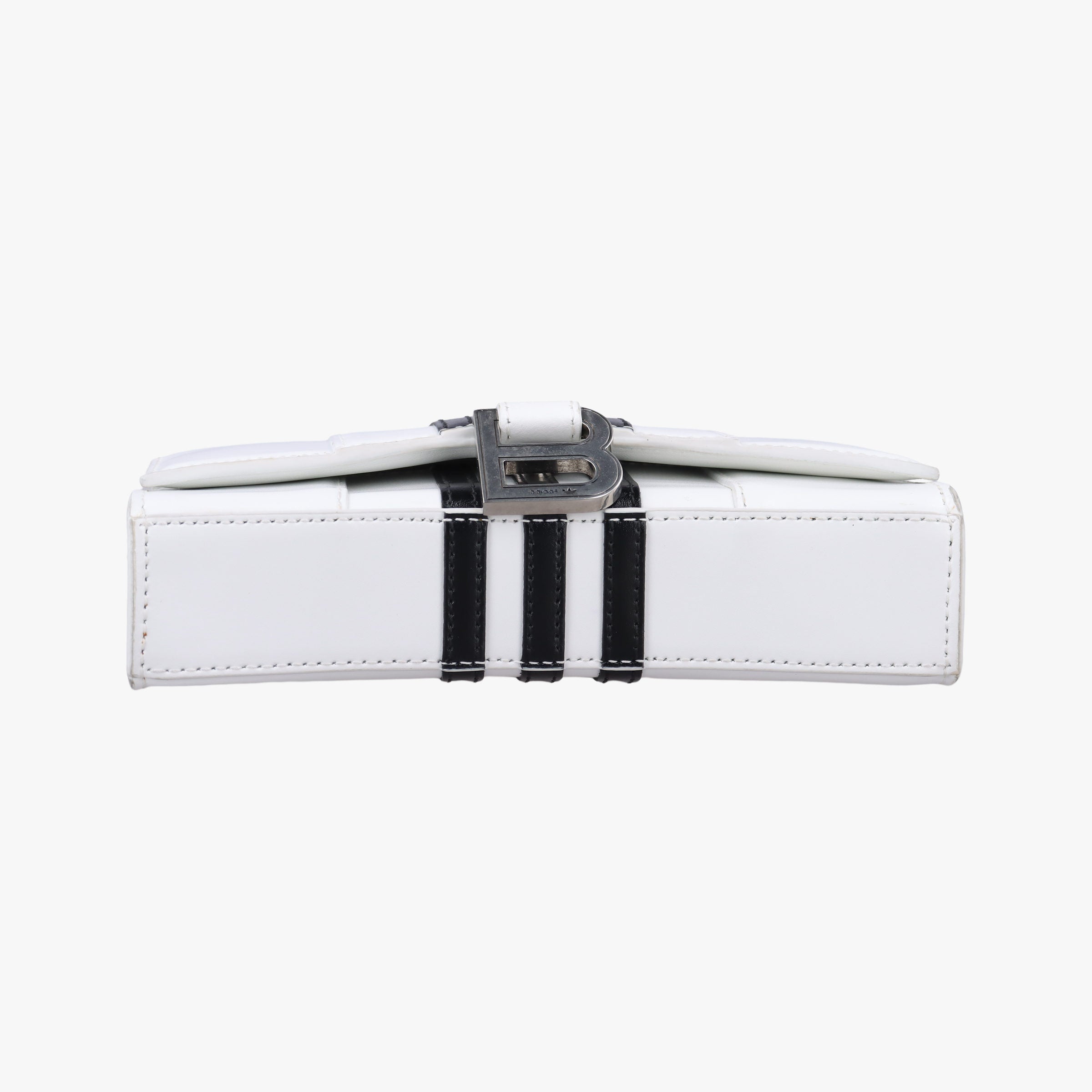 Vintage Balenciaga Hourglass adidas White x black Leather  shoulderbag | stylenewstar