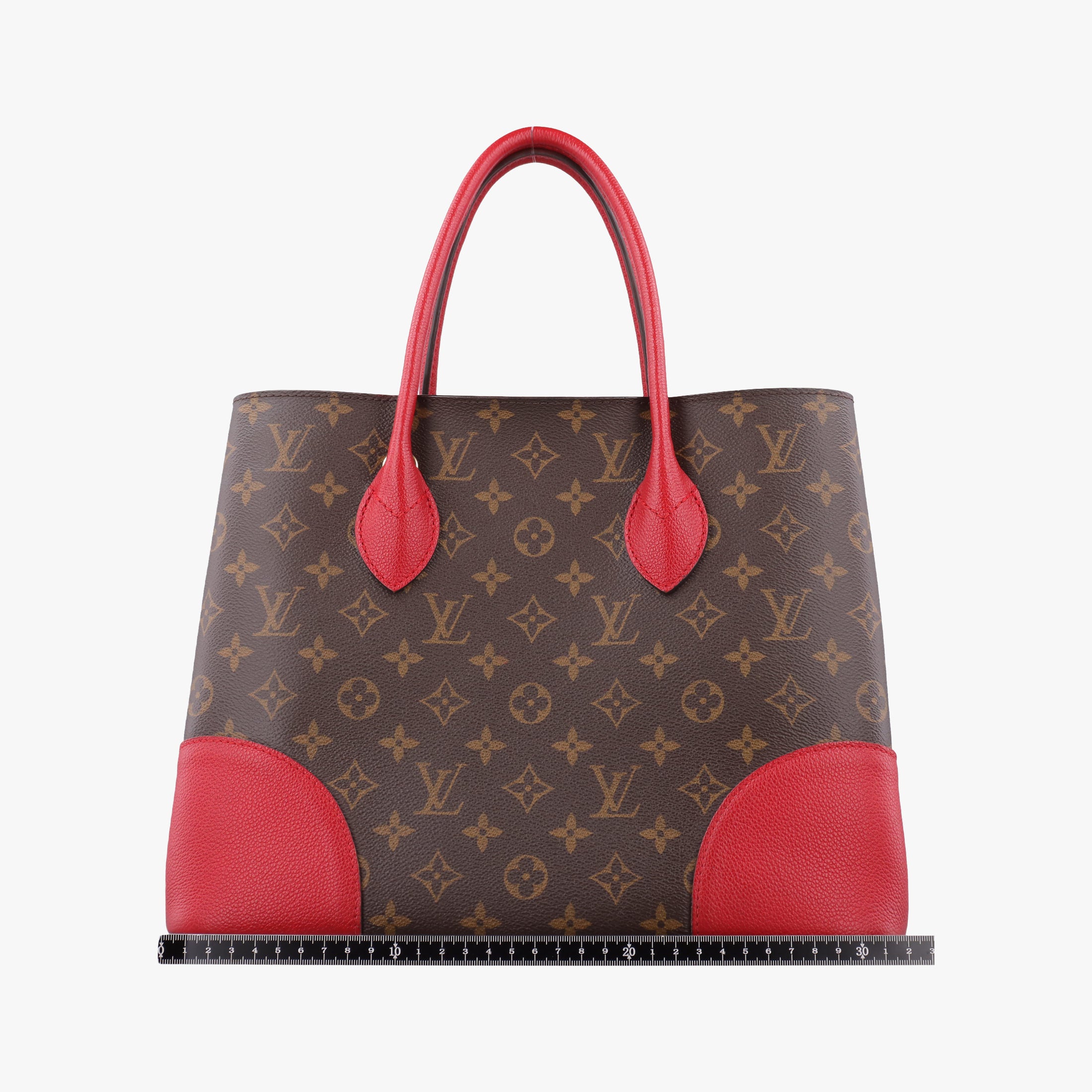 Secondhand Louis Vuitton FLANDRIN Brown×CERISE Monogram Canvas×calf leather M41596 handbag | stylenewstar