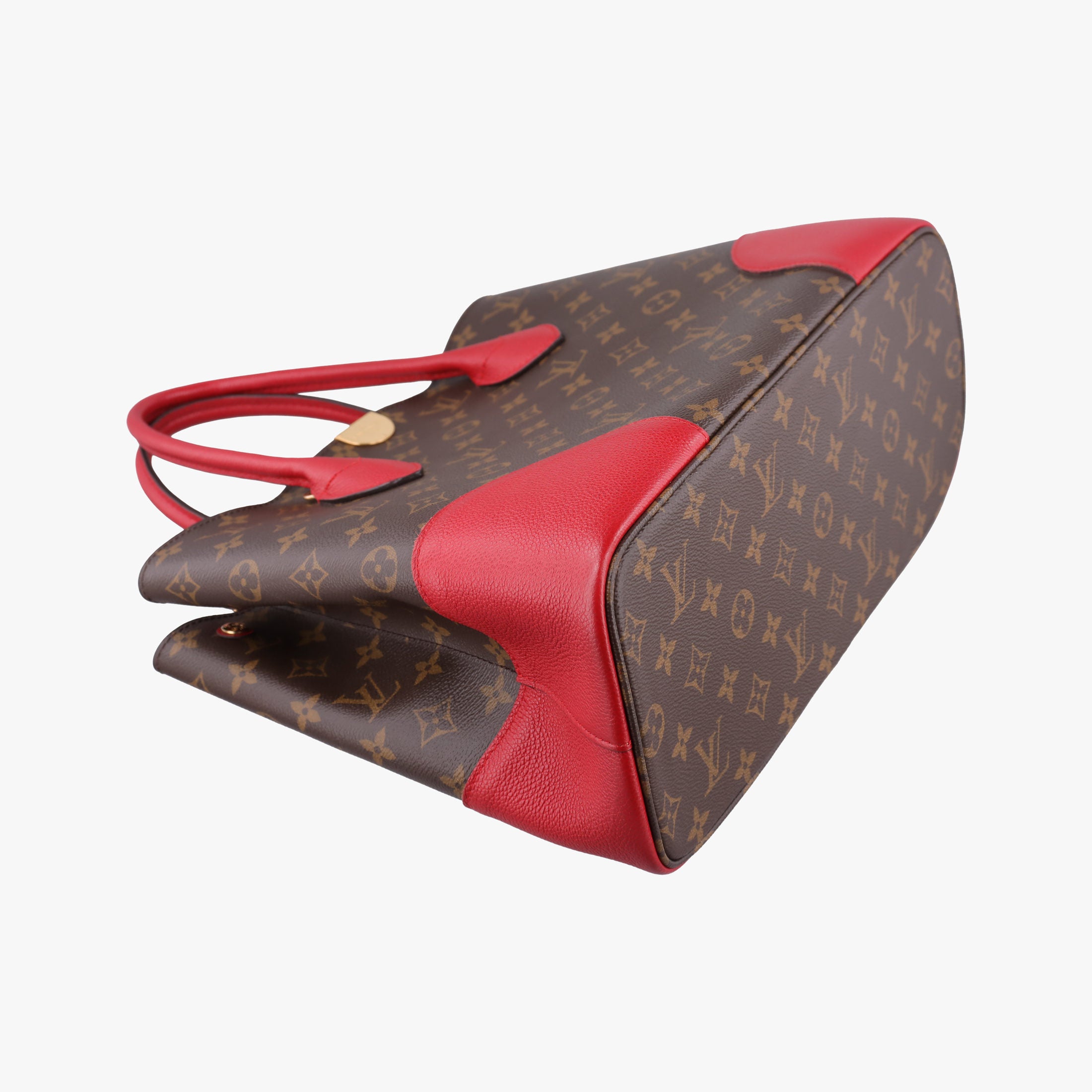 Secondhand Louis Vuitton FLANDRIN Brown×CERISE Monogram Canvas×calf leather M41596 handbag | stylenewstar