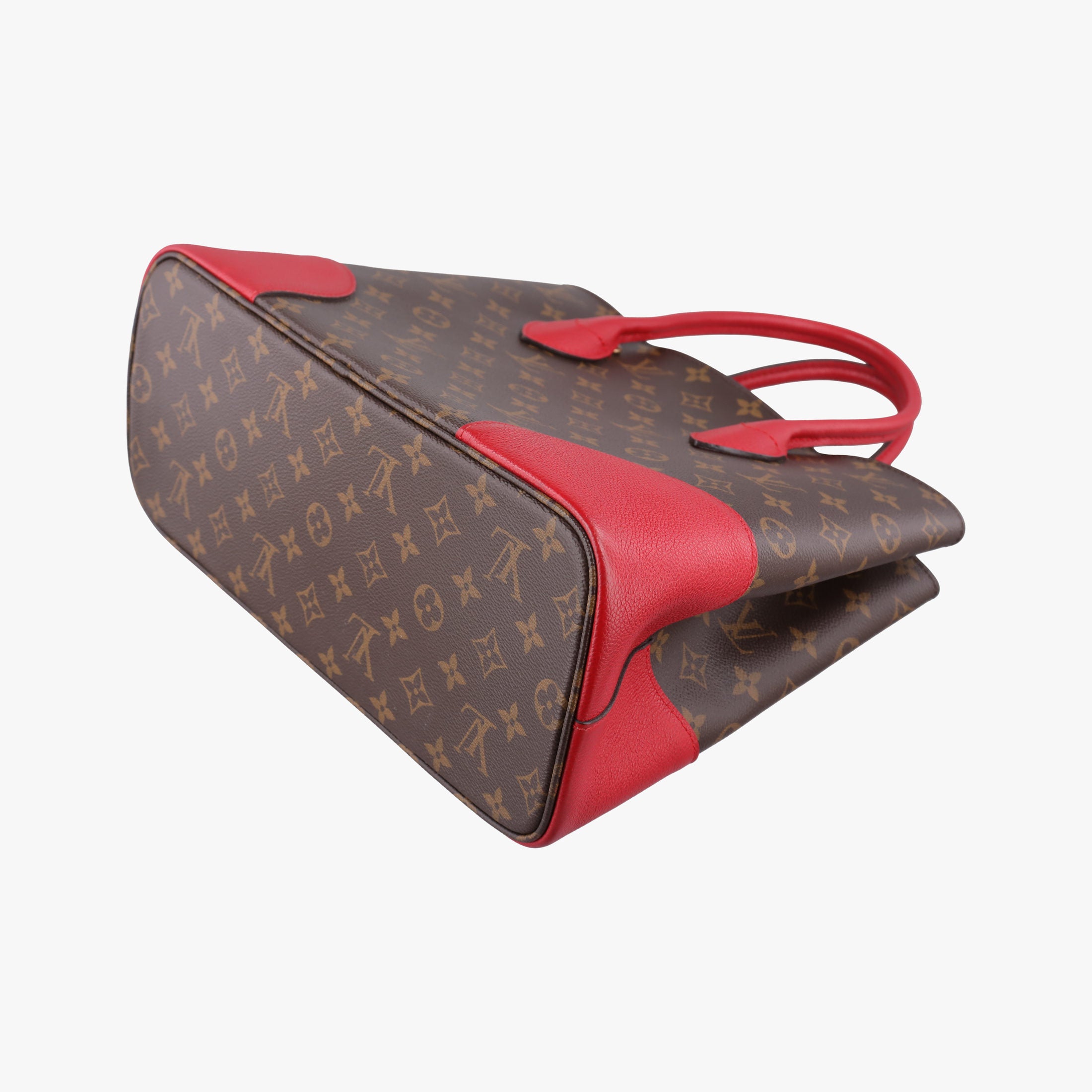 Secondhand Louis Vuitton FLANDRIN Brown×CERISE Monogram Canvas×calf leather M41596 handbag | stylenewstar