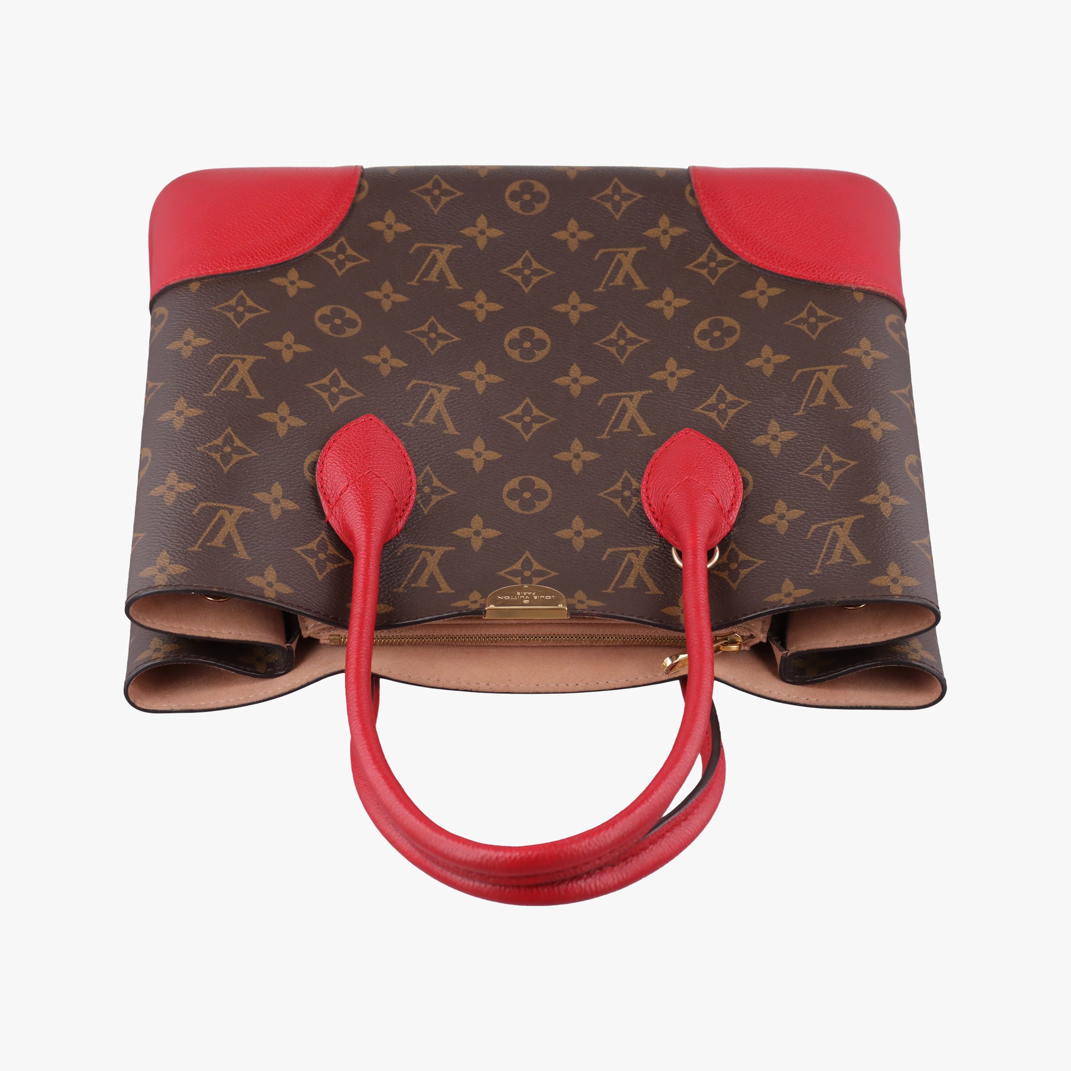 Secondhand Louis Vuitton FLANDRIN Brown×CERISE Monogram Canvas×calf leather M41596 handbag | stylenewstar