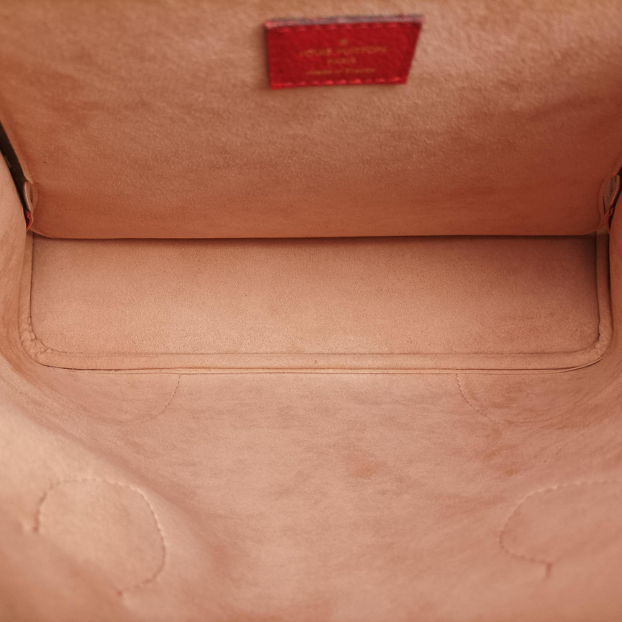 Secondhand Louis Vuitton FLANDRIN Brown×CERISE Monogram Canvas×calf leather M41596 handbag | stylenewstar