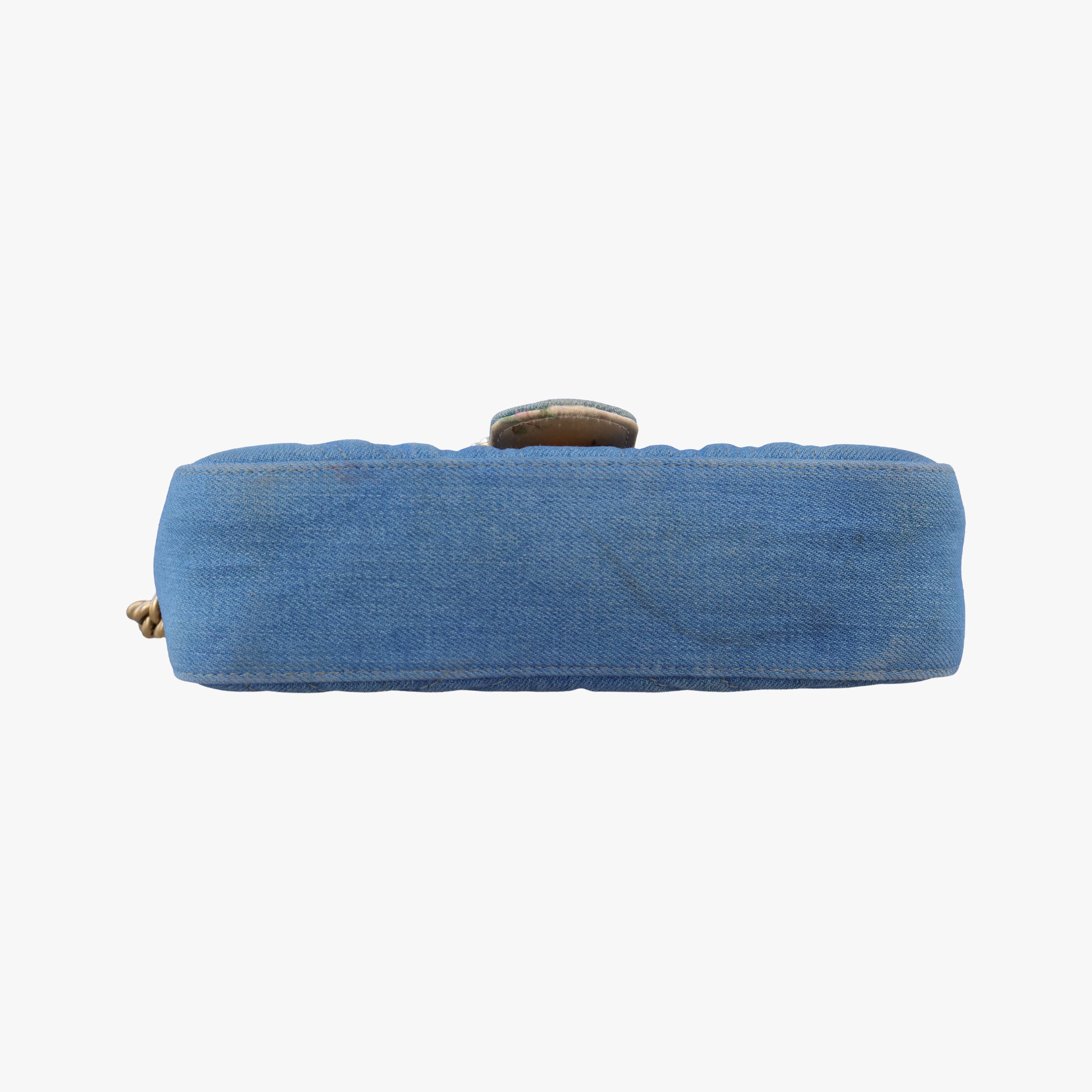 Secondhand Gucci GG Marmont Blue Denim 446744 shoulderbag | stylenewstar