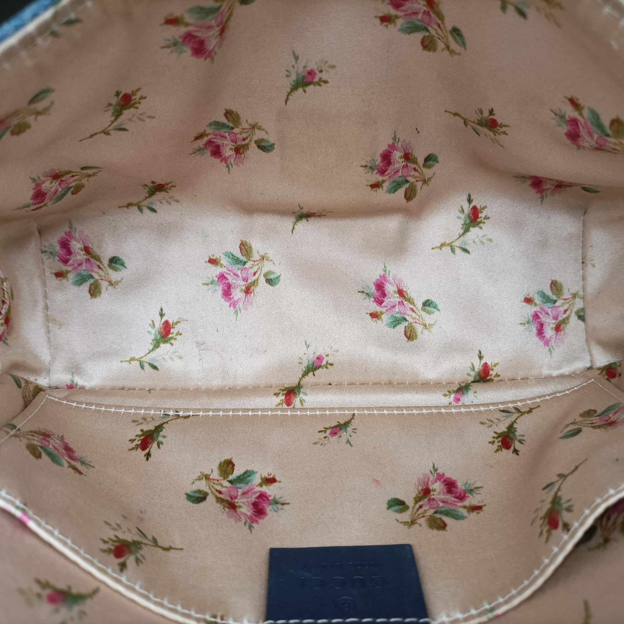 Secondhand Gucci GG Marmont Blue Denim 446744 shoulderbag | stylenewstar