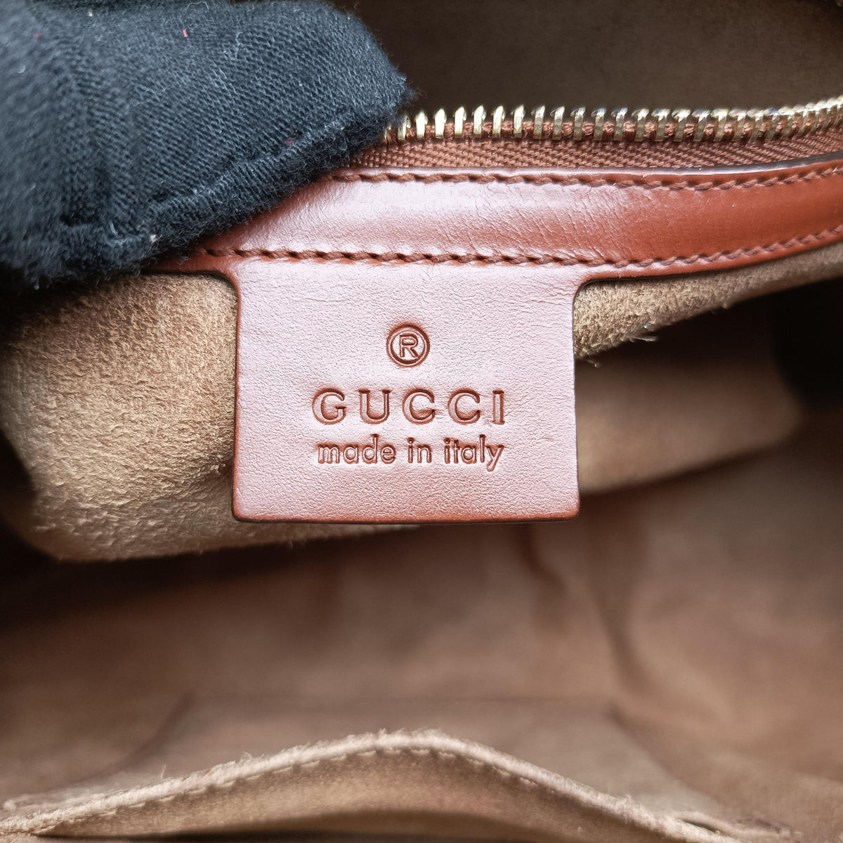 Secondhand Gucci GG SUPREME beige×brown PVC coated canvas×Leather 409529 shoulderbag | stylenewstar