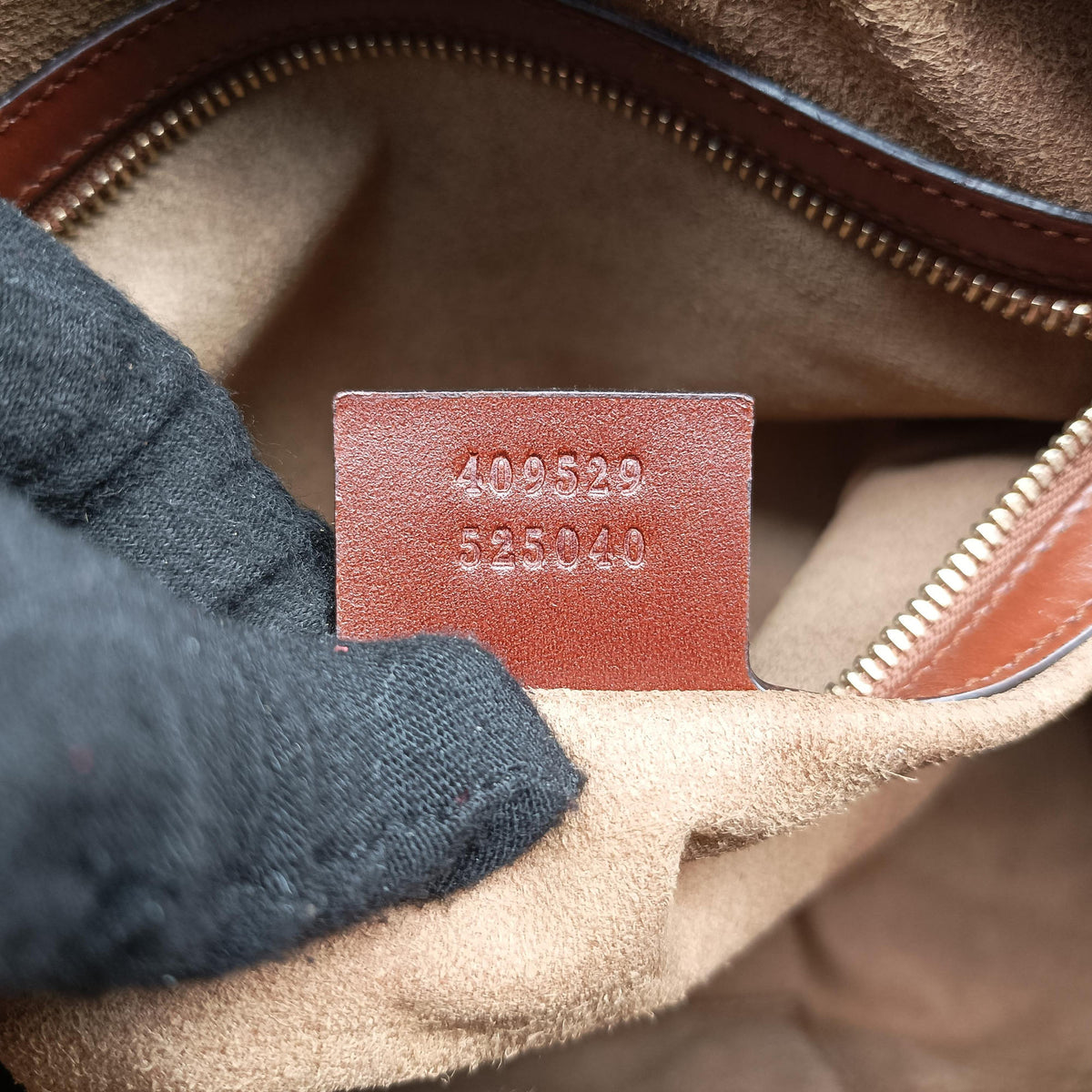 Secondhand Gucci GG SUPREME beige×brown PVC coated canvas×Leather 409529 shoulderbag | stylenewstar