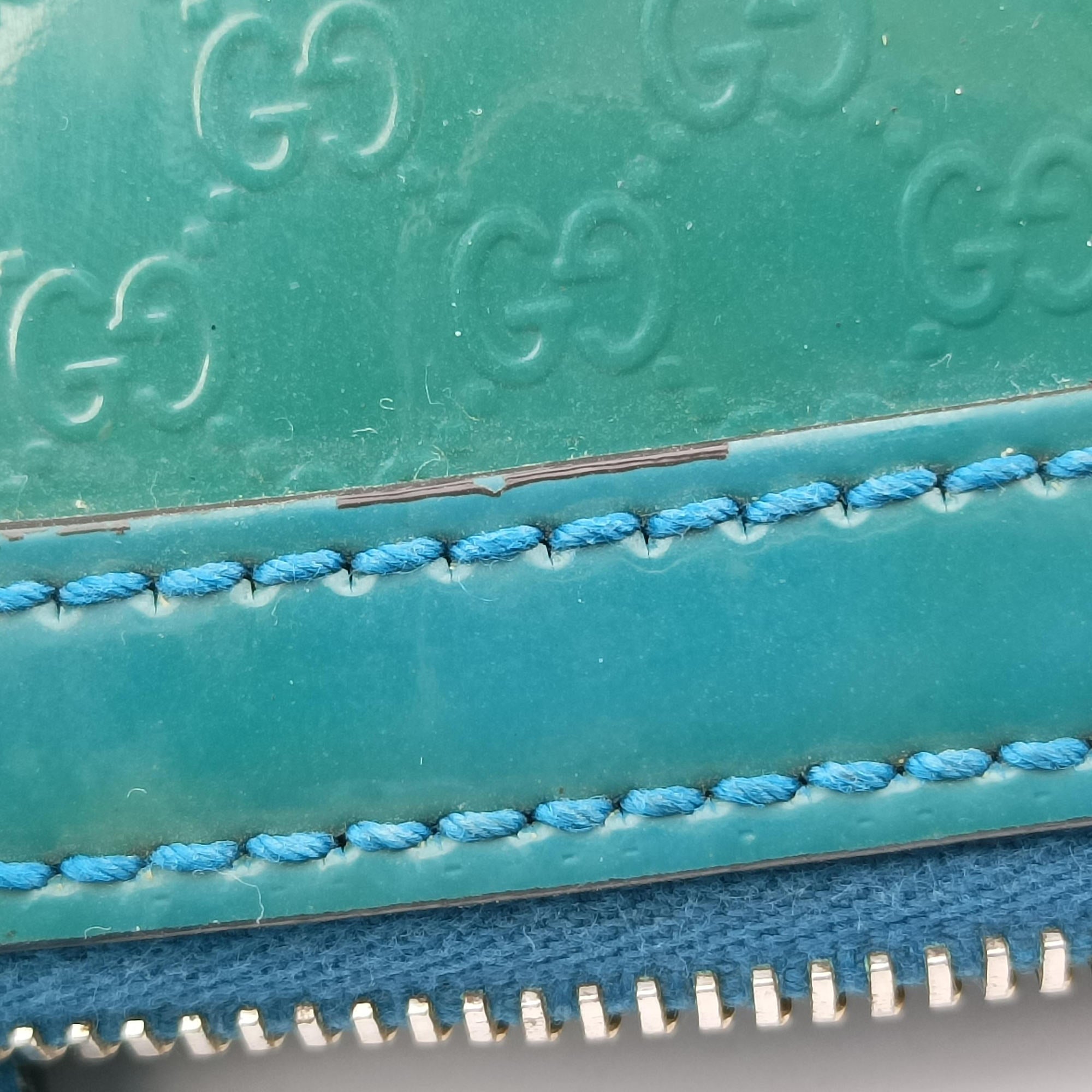 Pre-owned Gucci Microguccissima Green Patent Leather 309617 shoulderbag | stylenewstar