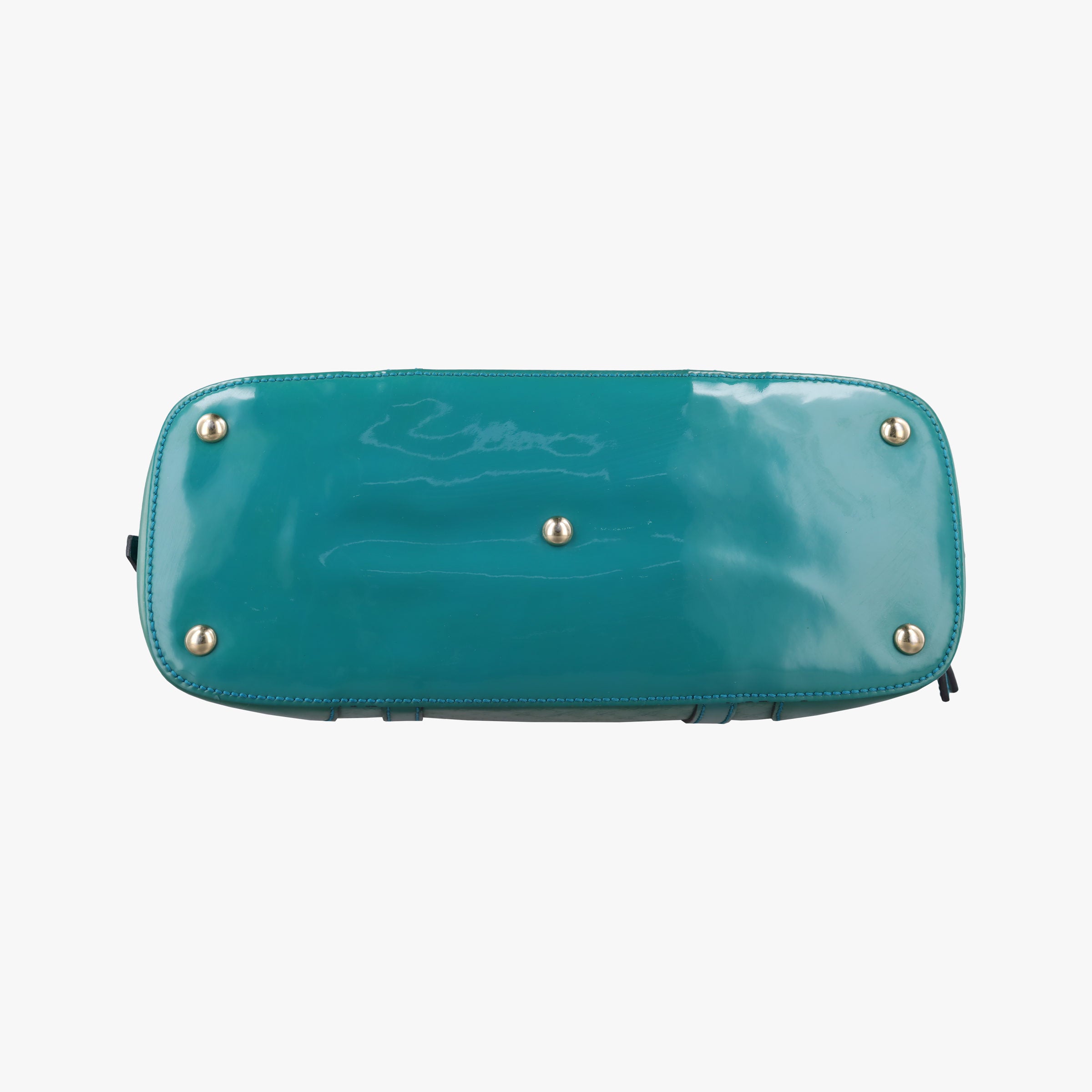 Pre-owned Gucci Microguccissima Green Patent Leather 309617 shoulderbag | stylenewstar