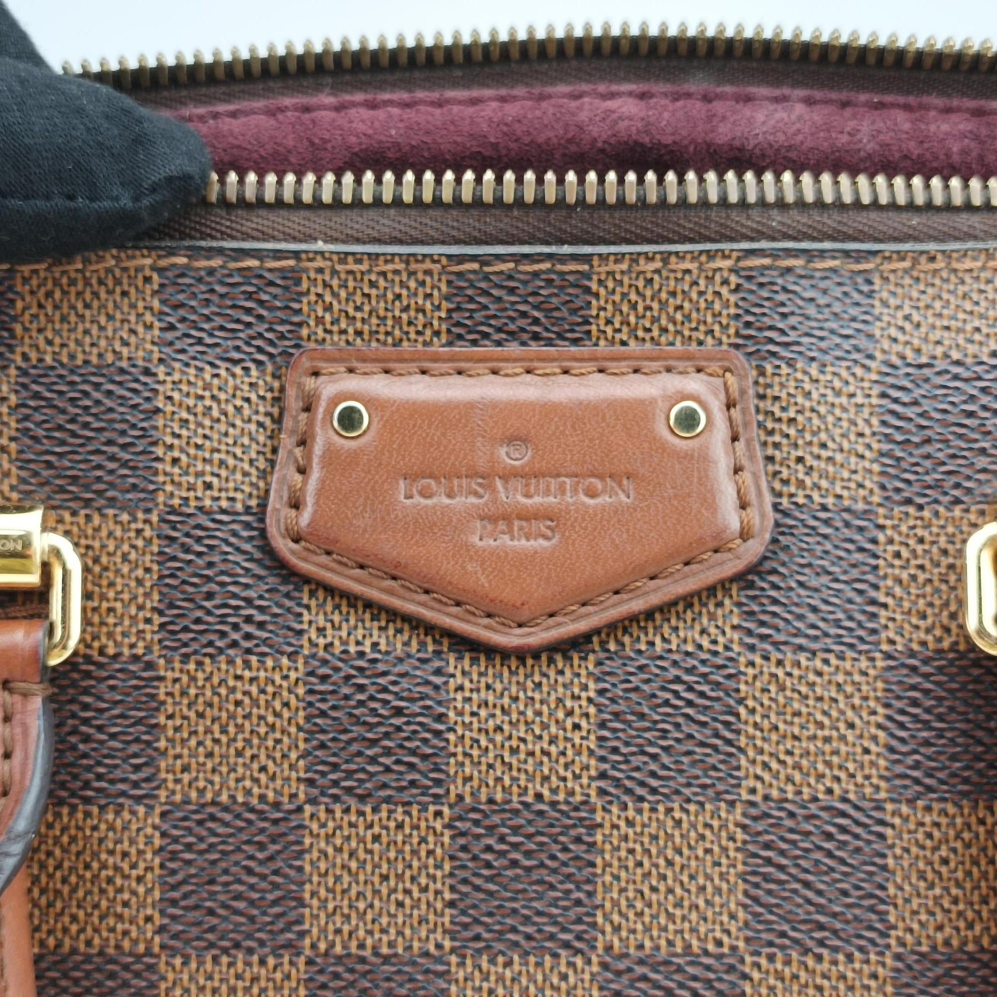 Pre-owned Louis Vuitton BELMONT EBENE Damier Canvas N63169 shoulderbag | stylenewstar