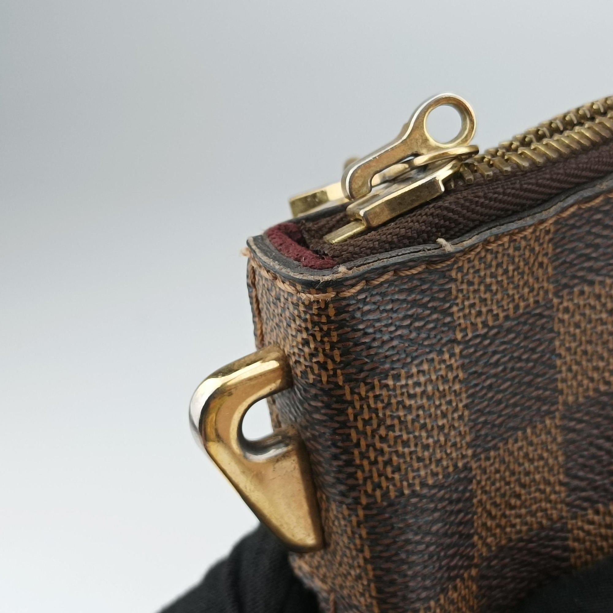Pre-owned Louis Vuitton BELMONT EBENE Damier Canvas N63169 shoulderbag | stylenewstar