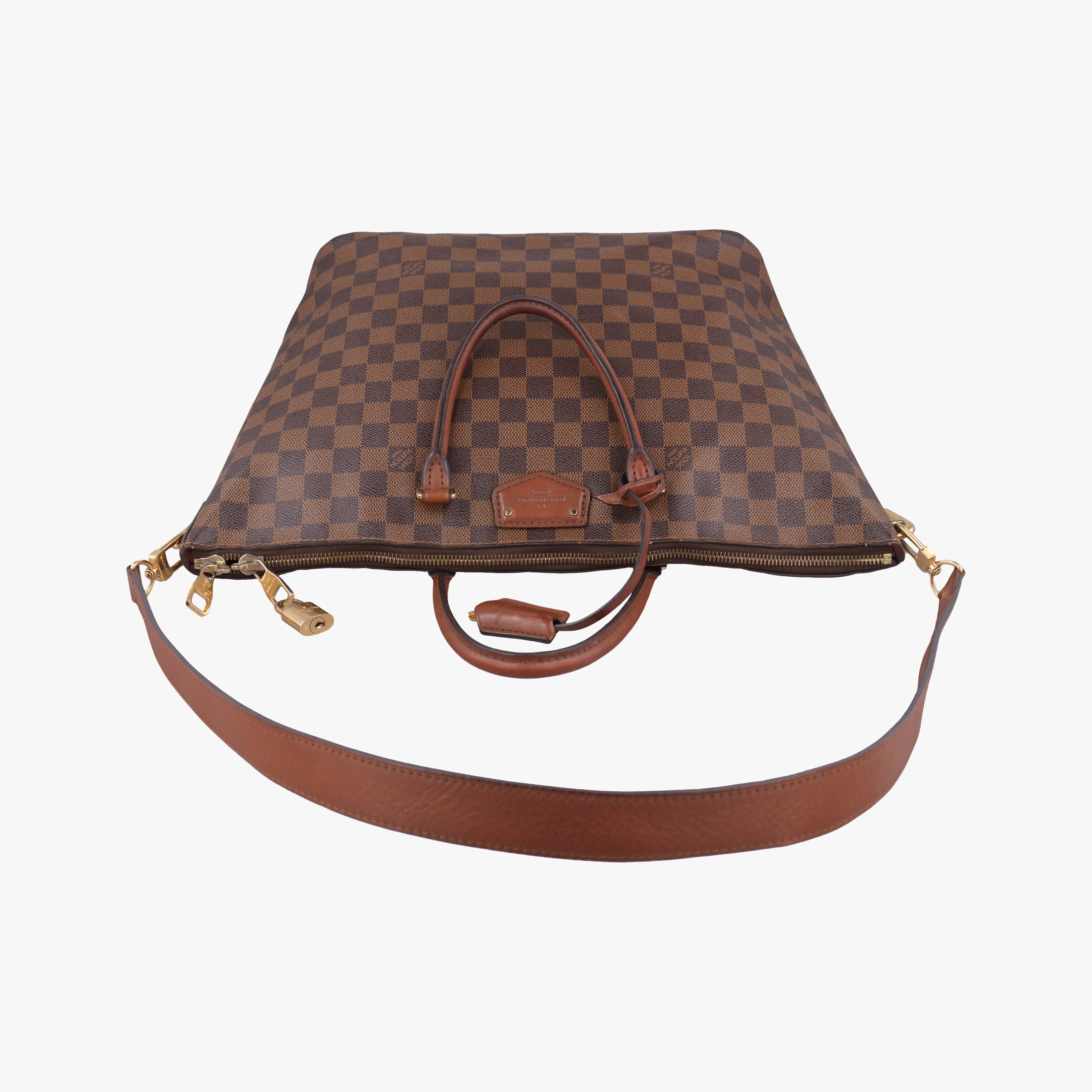 Pre-owned Louis Vuitton BELMONT EBENE Damier Canvas N63169 shoulderbag | stylenewstar