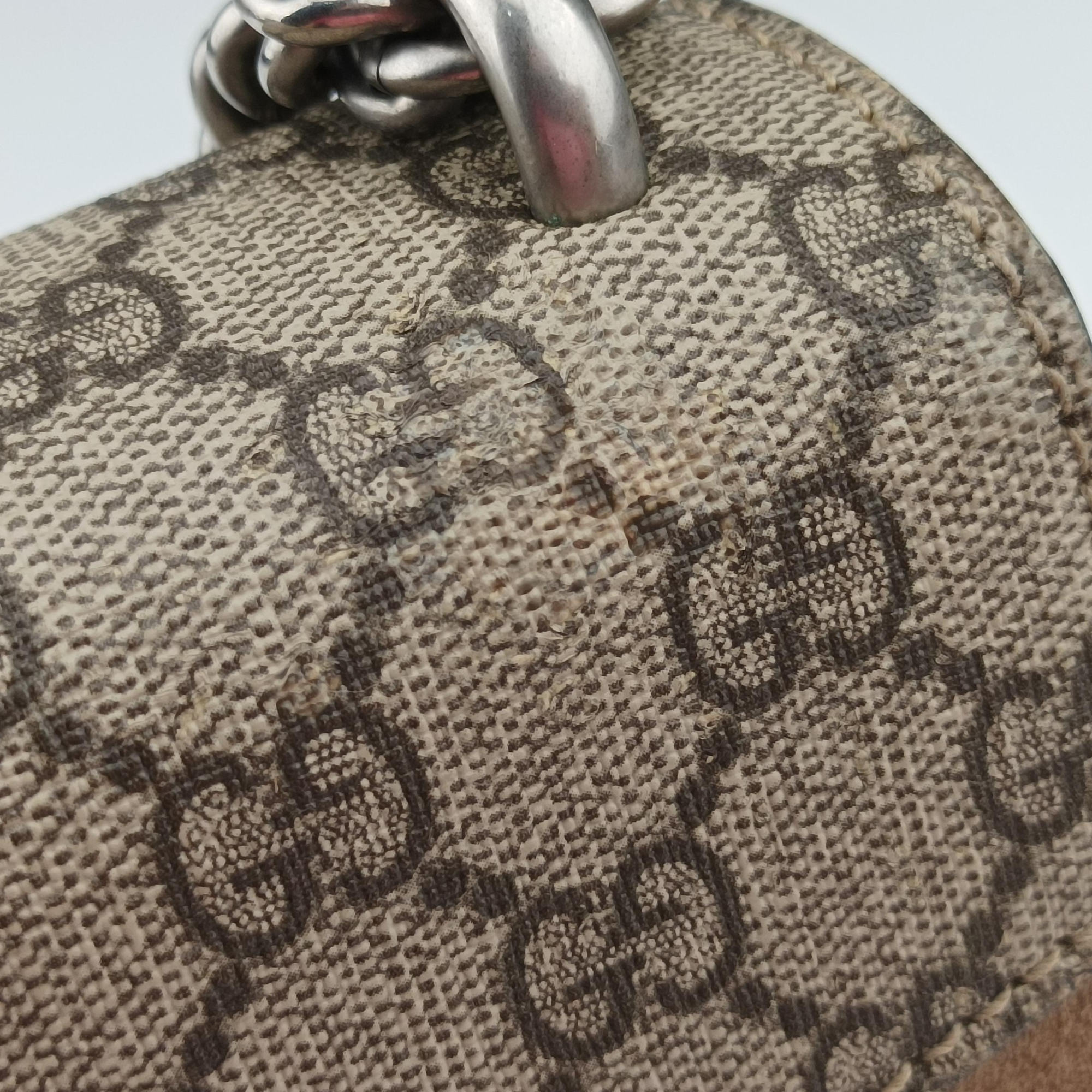 Pre-owned Gucci Dionysus Brown PVC coated canvas × suede 421970 shoulderbag | stylenewstar