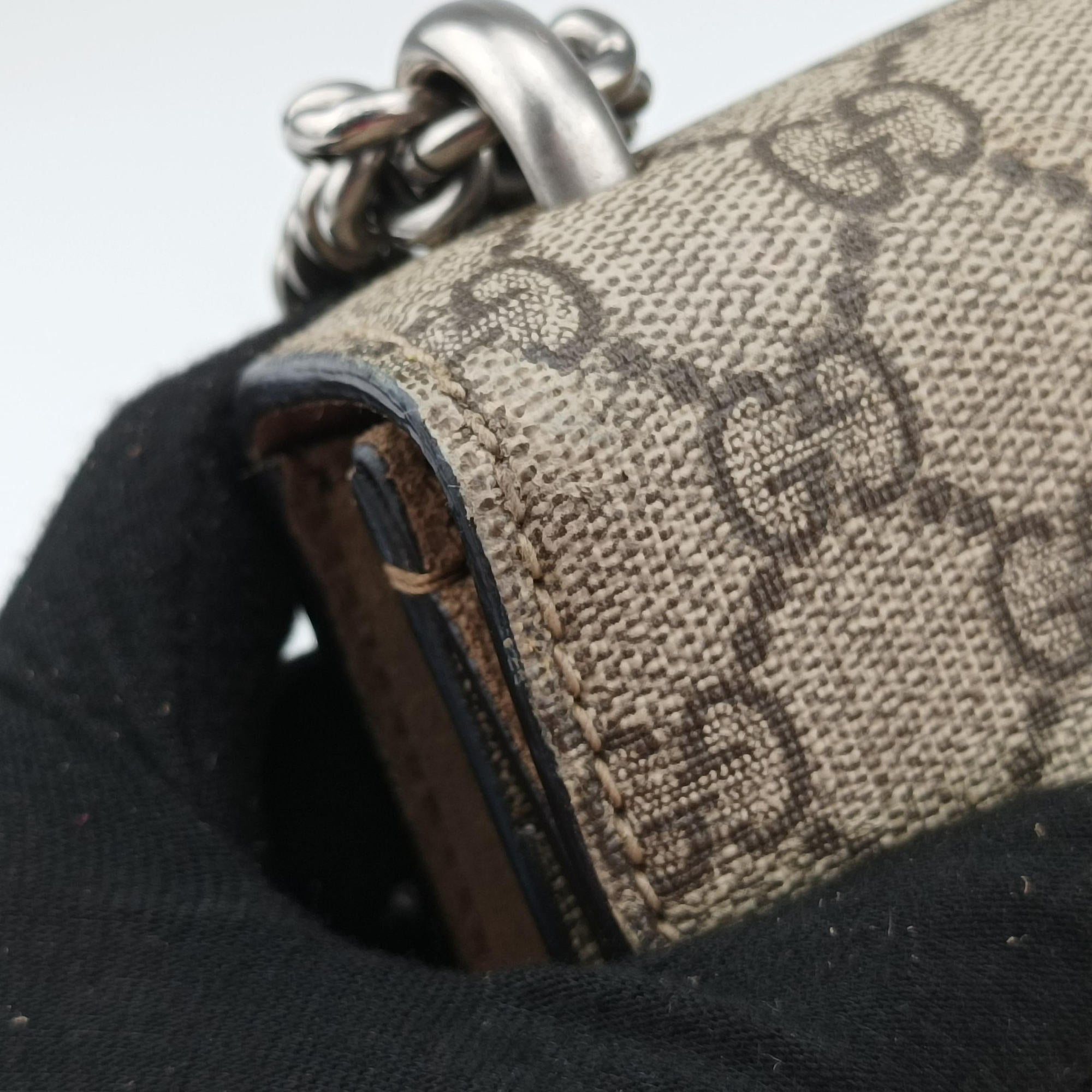 Pre-owned Gucci Dionysus Brown PVC coated canvas × suede 421970 shoulderbag | stylenewstar