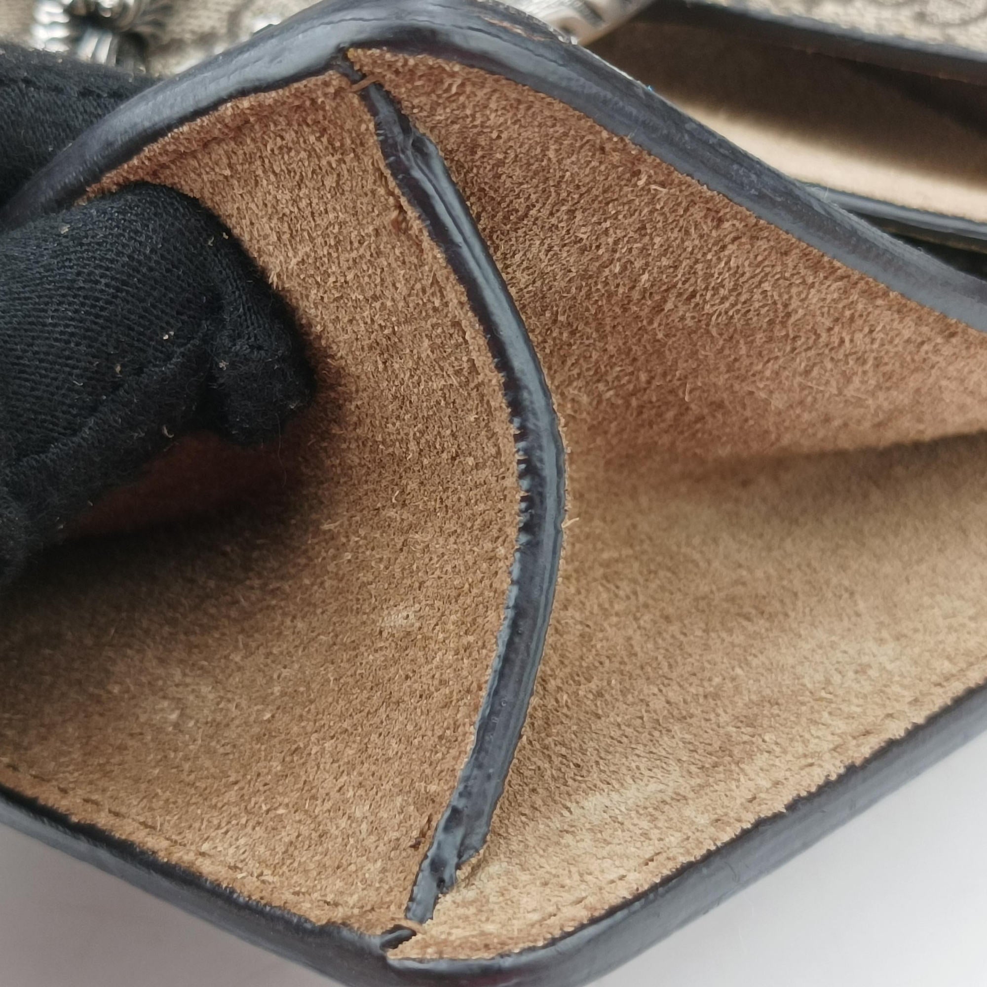 Pre-owned Gucci Dionysus Brown PVC coated canvas × suede 421970 shoulderbag | stylenewstar