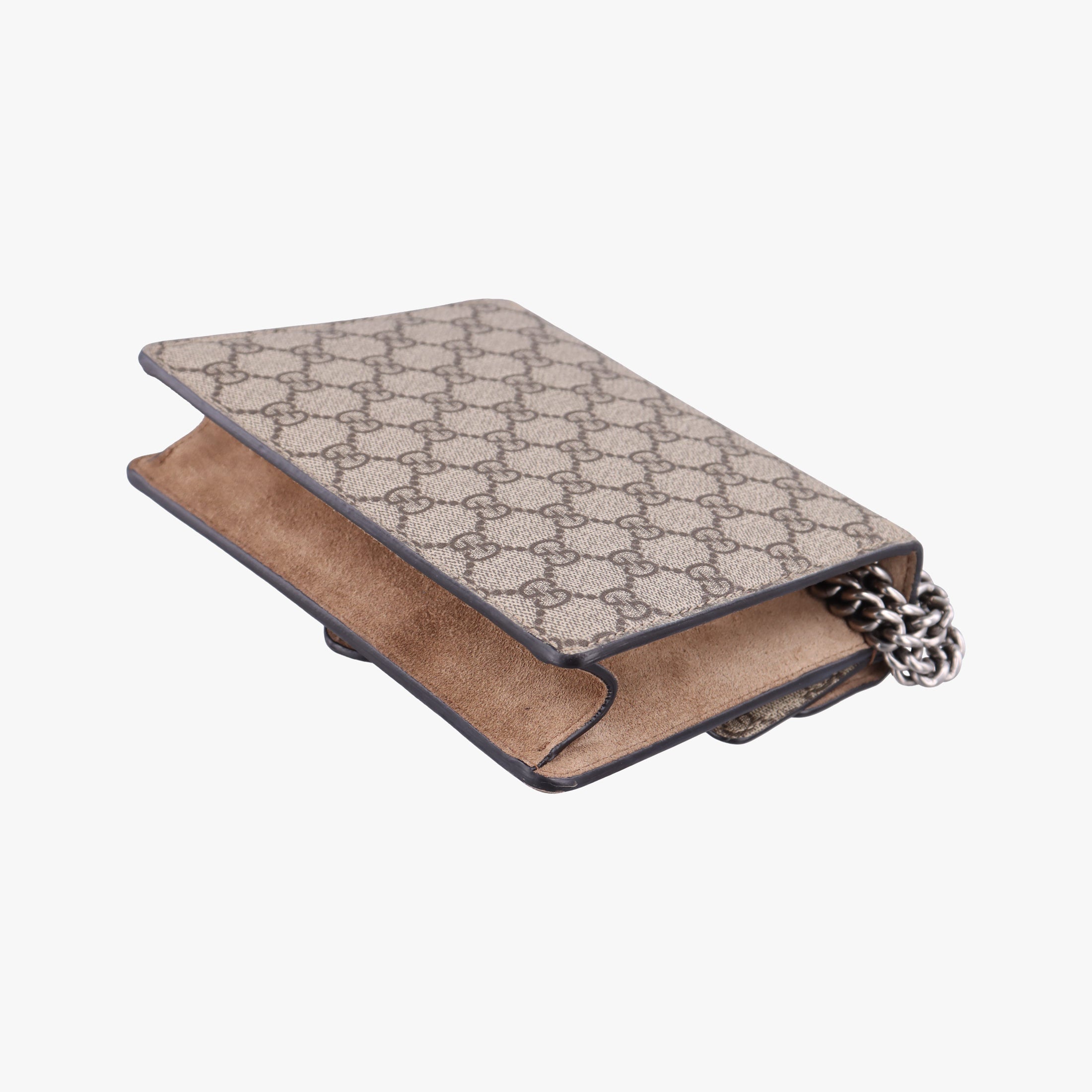 Pre-owned Gucci Dionysus Brown PVC coated canvas × suede 421970 shoulderbag | stylenewstar