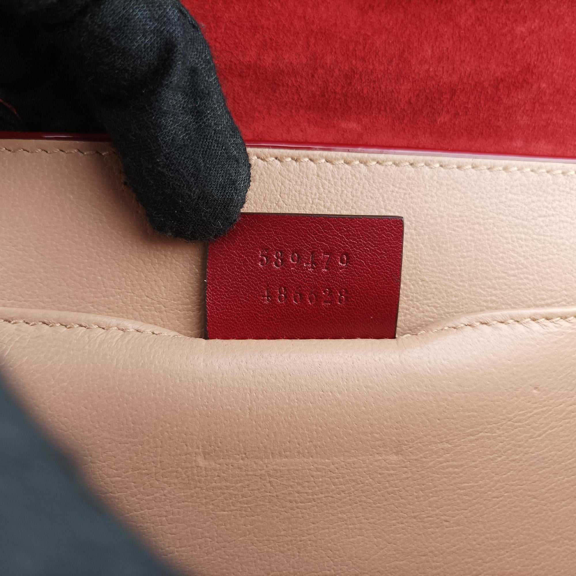 Pre-owned Gucci Sylvie 1969 Red Patent Leather 589479 shoulderbag | stylenewstar