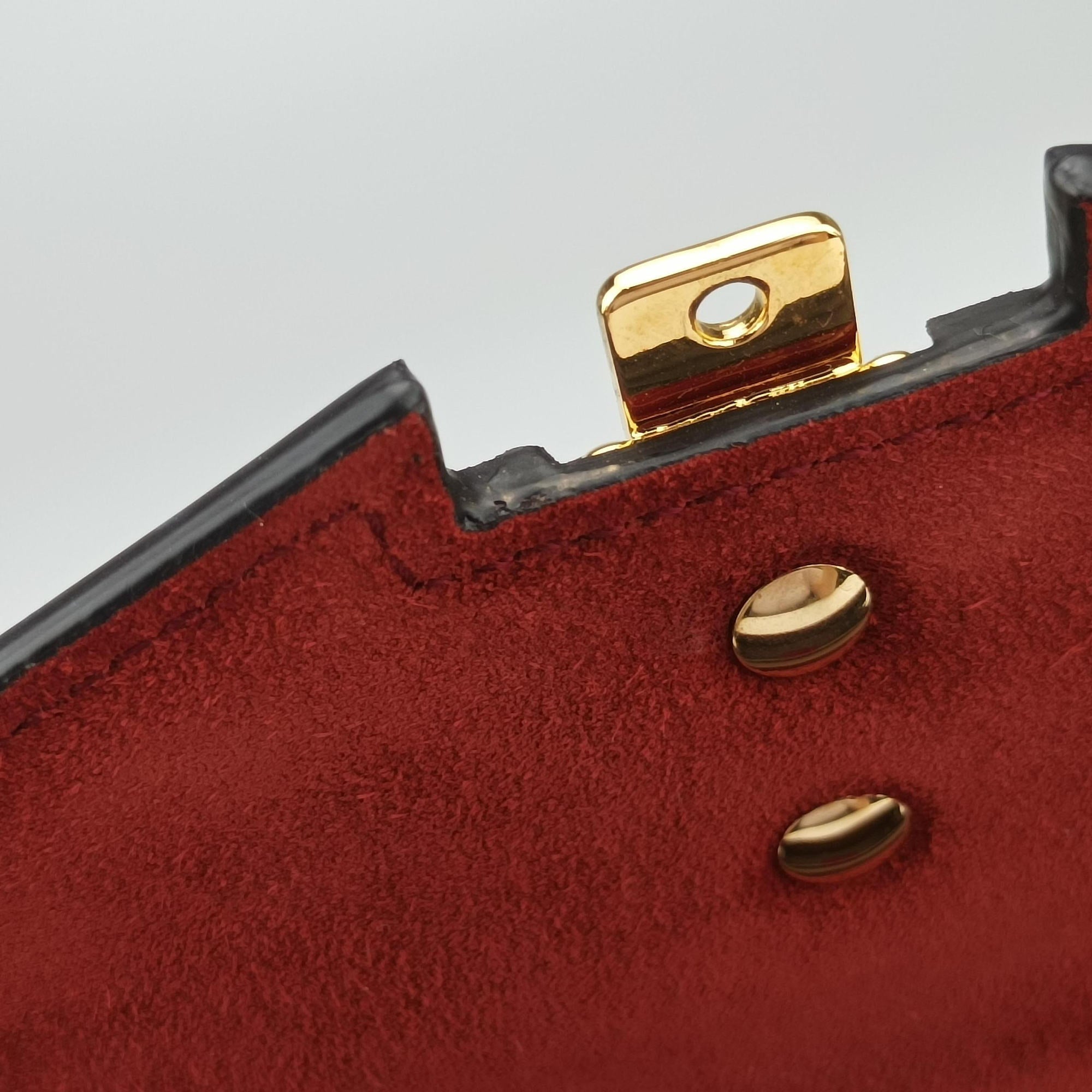 Pre-owned Gucci Sylvie 1969 Red Patent Leather 589479 shoulderbag | stylenewstar