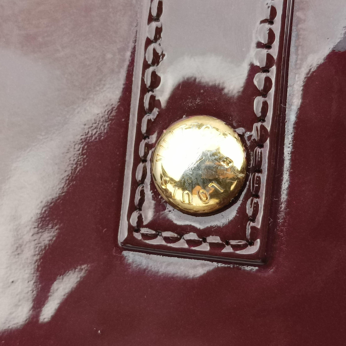 Pre-owned Louis Vuitton Alma GM Rouge Fauvist Vernis M91687 handbag | stylenewstar