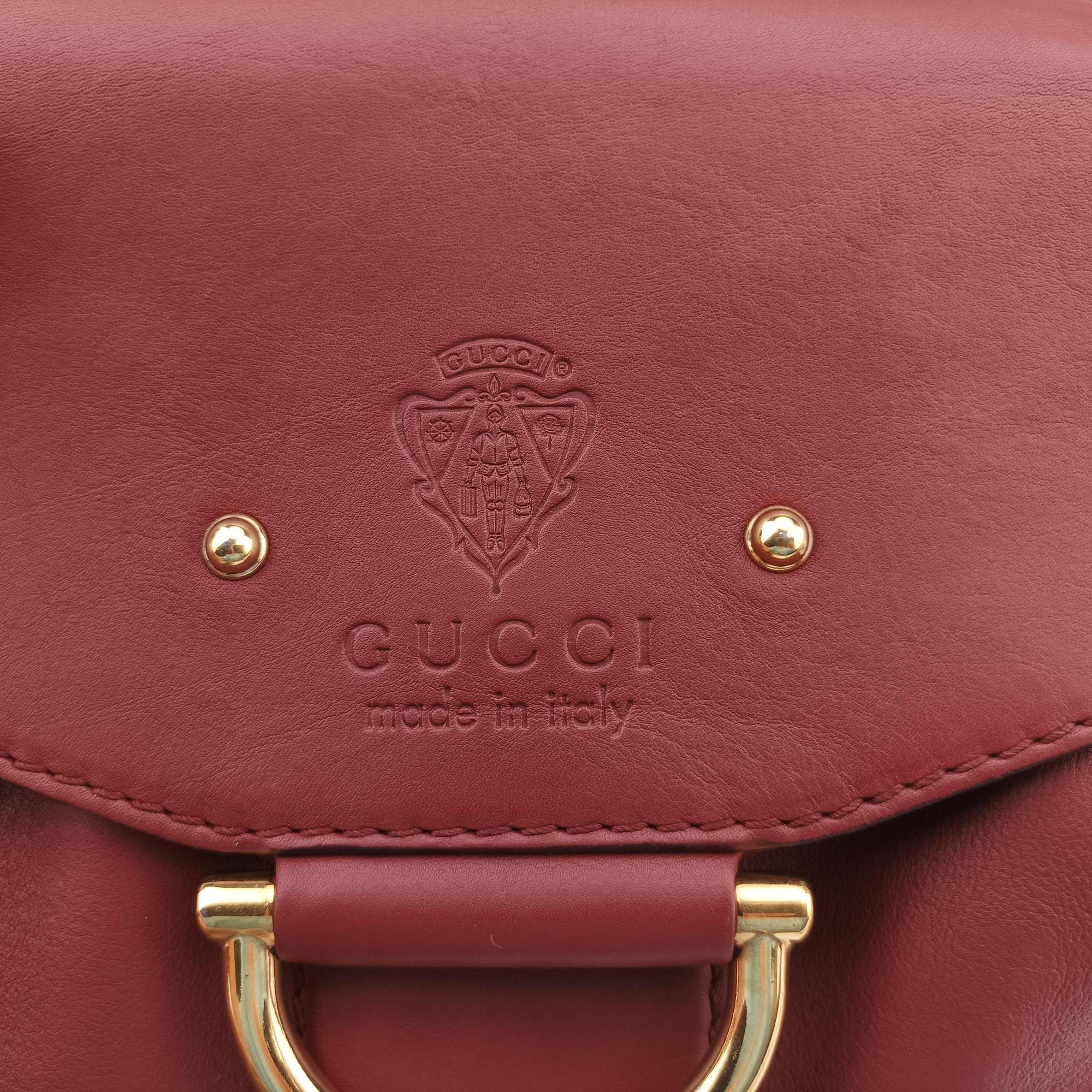 Vintage Gucci Smilla Burgundy Leather 269927 shoulderbag | stylenewstar