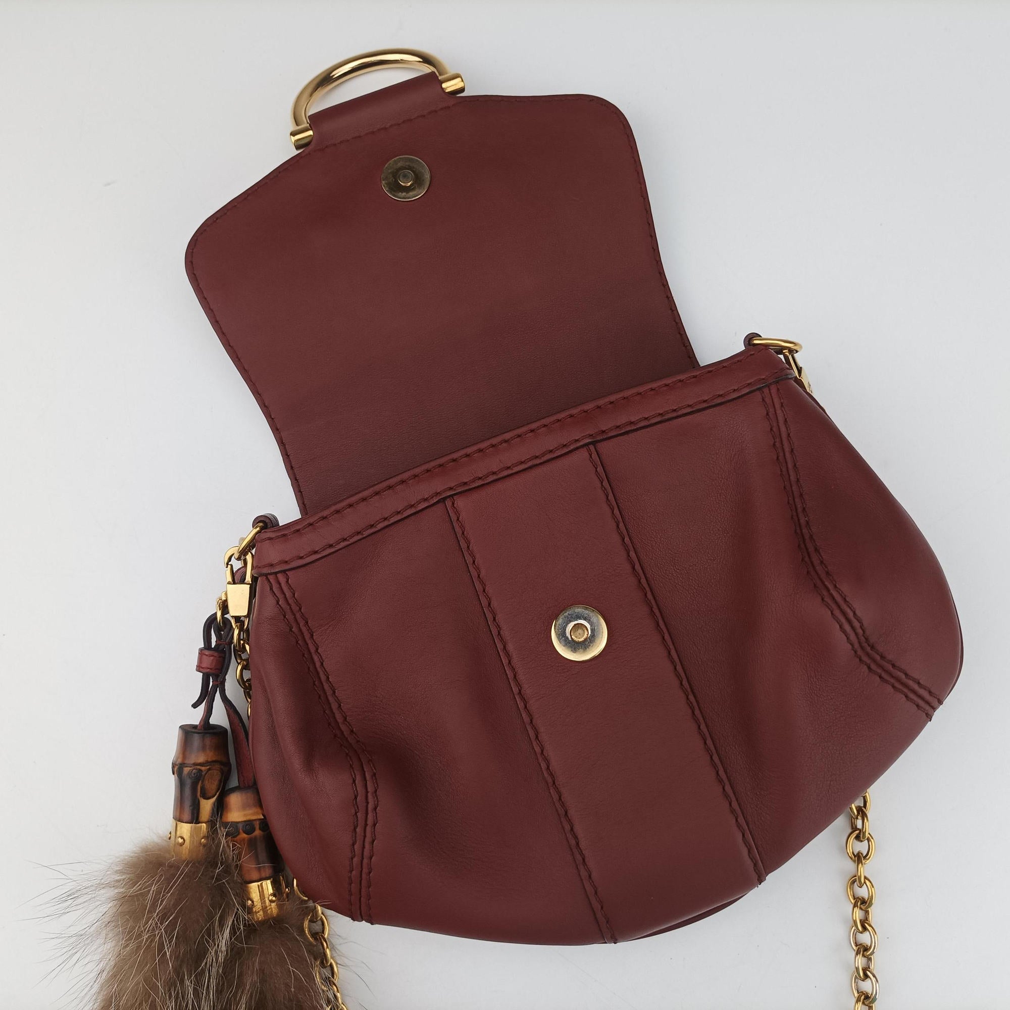Vintage Gucci Smilla Burgundy Leather 269927 shoulderbag | stylenewstar