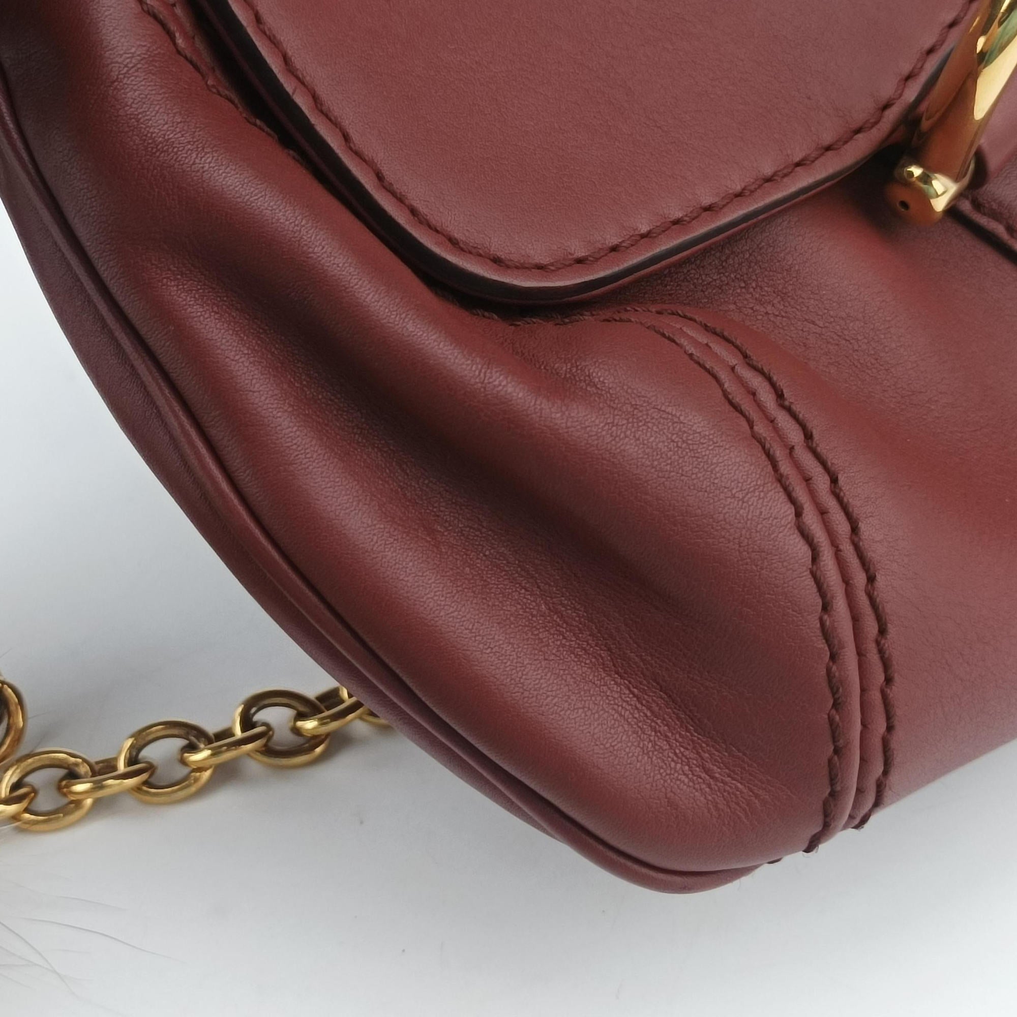 Vintage Gucci Smilla Burgundy Leather 269927 shoulderbag | stylenewstar