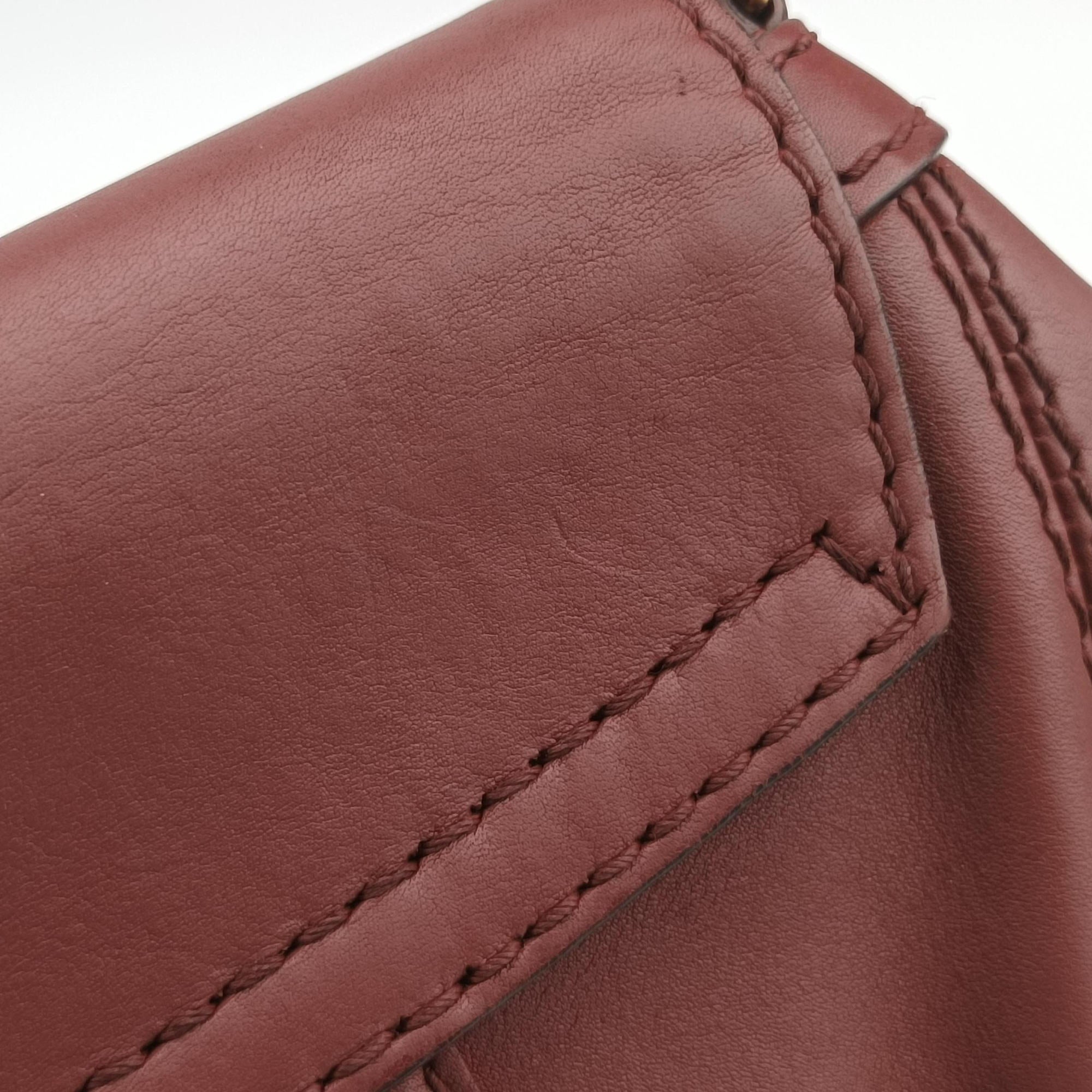 Vintage Gucci Smilla Burgundy Leather 269927 shoulderbag | stylenewstar