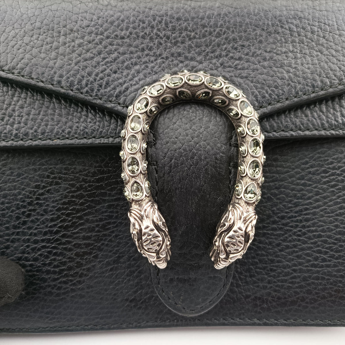 Pre-owned Gucci Dionysus Black Leather 421970 shoulderbag | stylenewstar