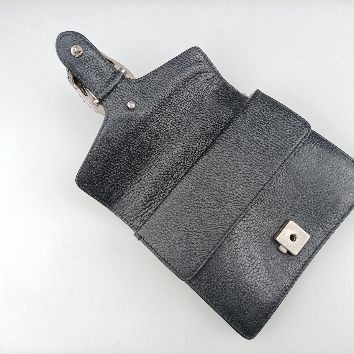 Pre-owned Gucci Dionysus Black Leather 421970 shoulderbag | stylenewstar