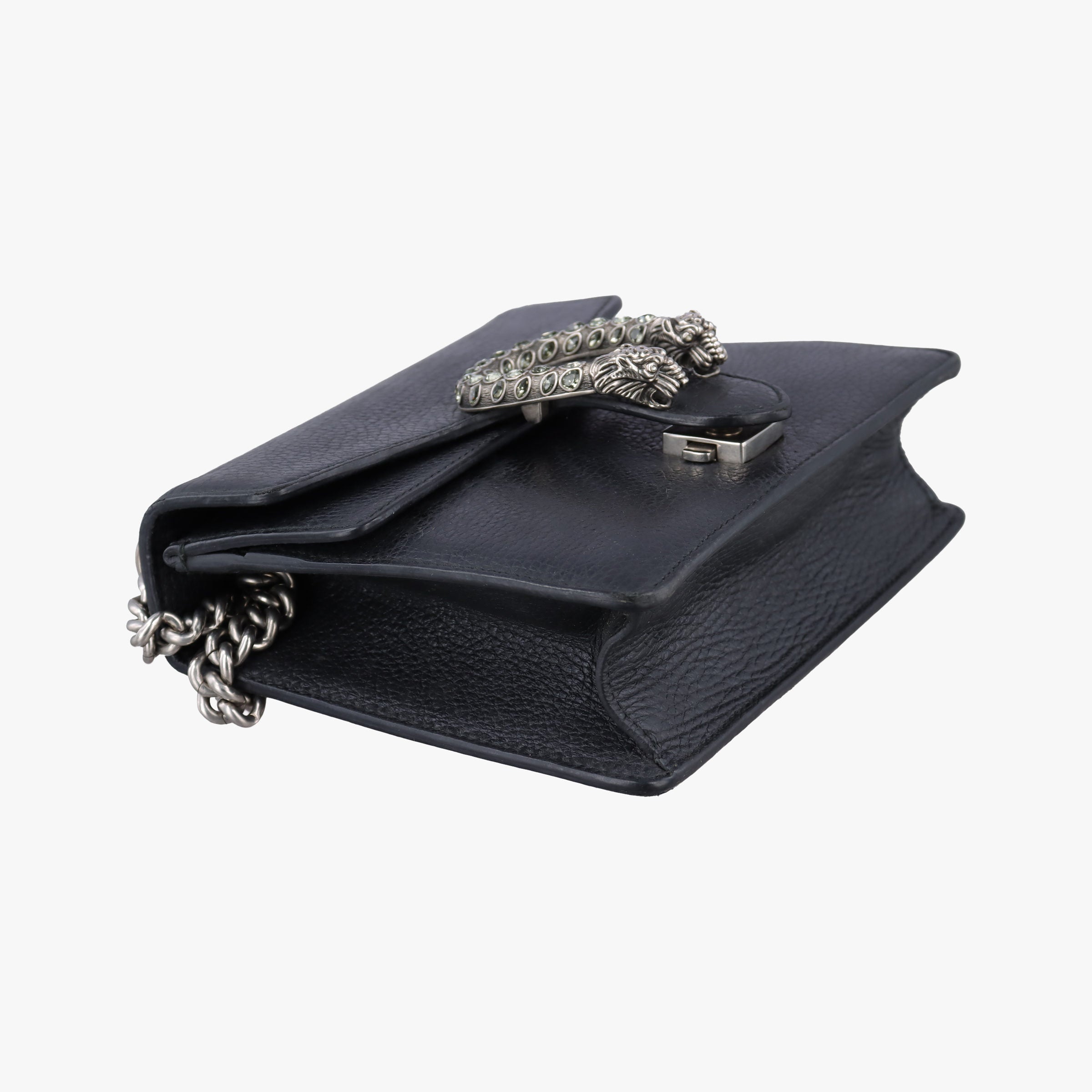 Pre-owned Gucci Dionysus Black Leather 421970 shoulderbag | stylenewstar