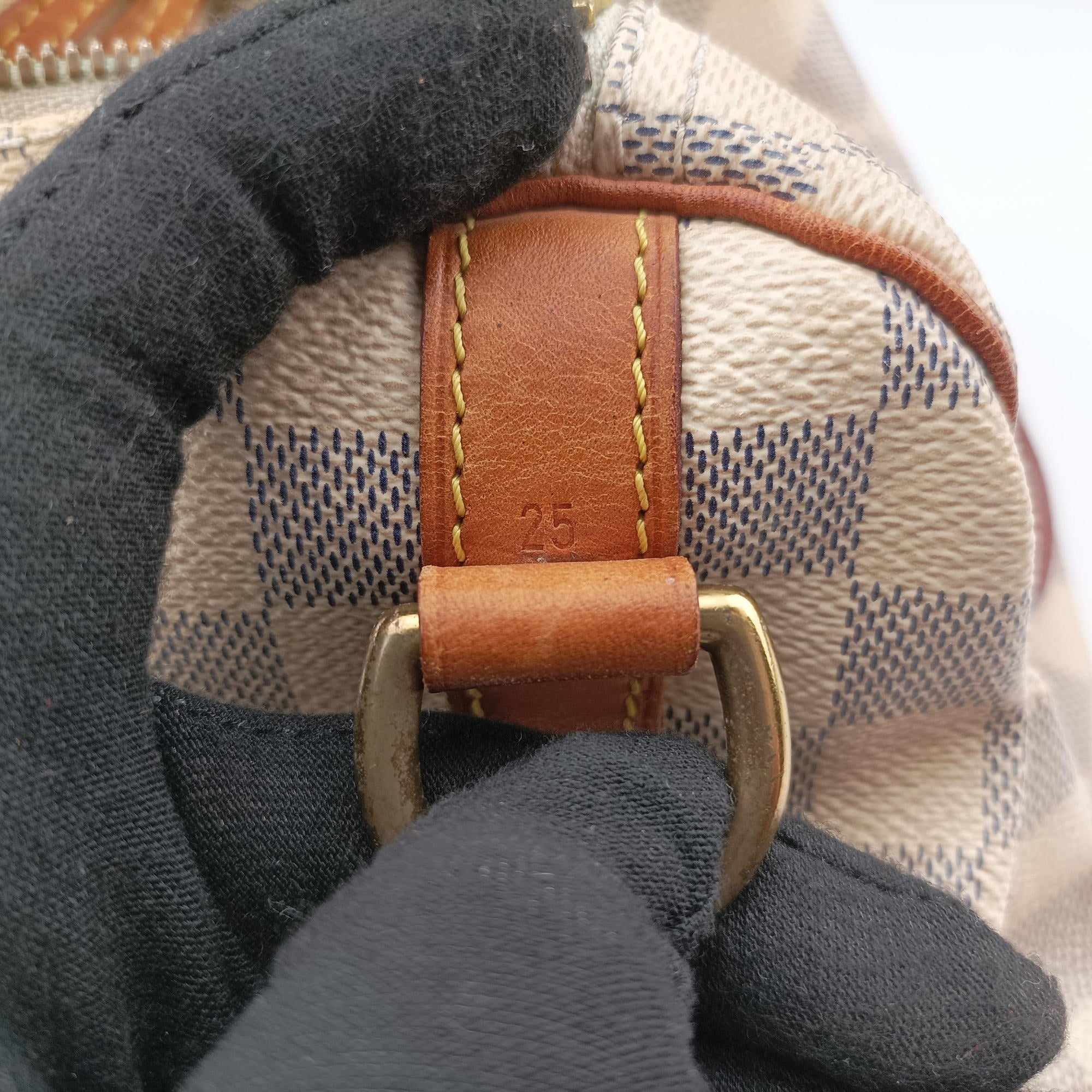 Pre-owned Louis Vuitton Speedy 25 AZUR Damier Canvas N41534 handbag | stylenewstar