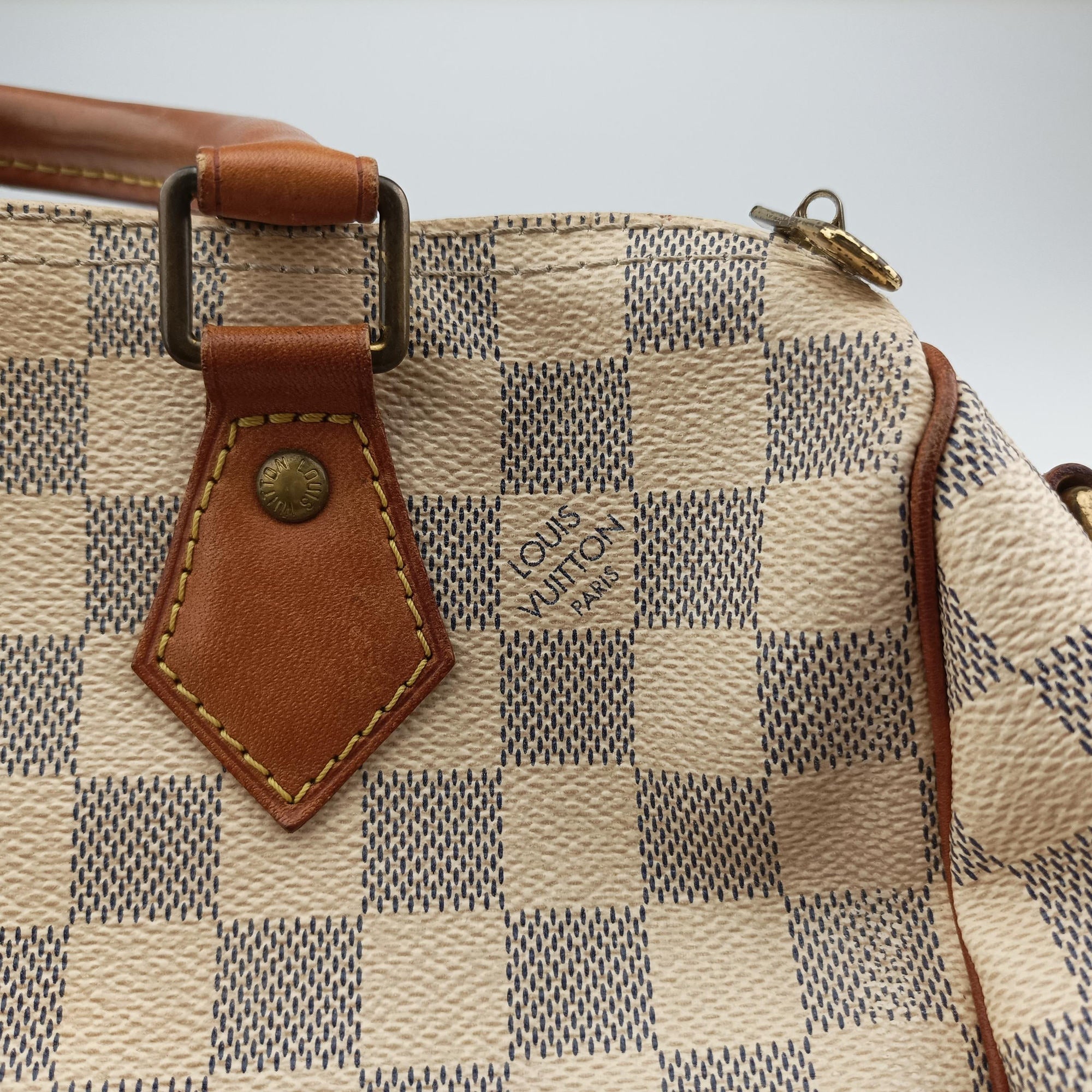 Pre-owned Louis Vuitton Speedy 25 AZUR Damier Canvas N41534 handbag | stylenewstar