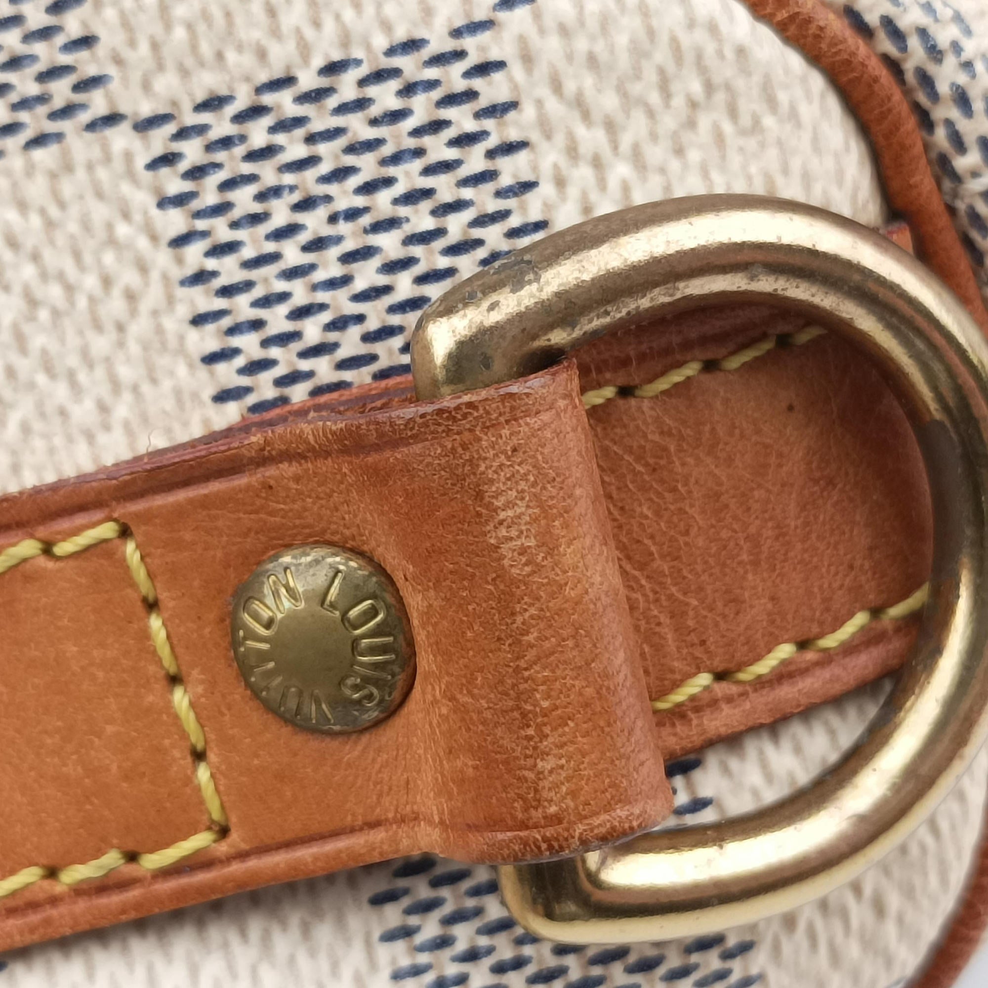 Pre-owned Louis Vuitton Speedy 25 AZUR Damier Canvas N41534 handbag | stylenewstar