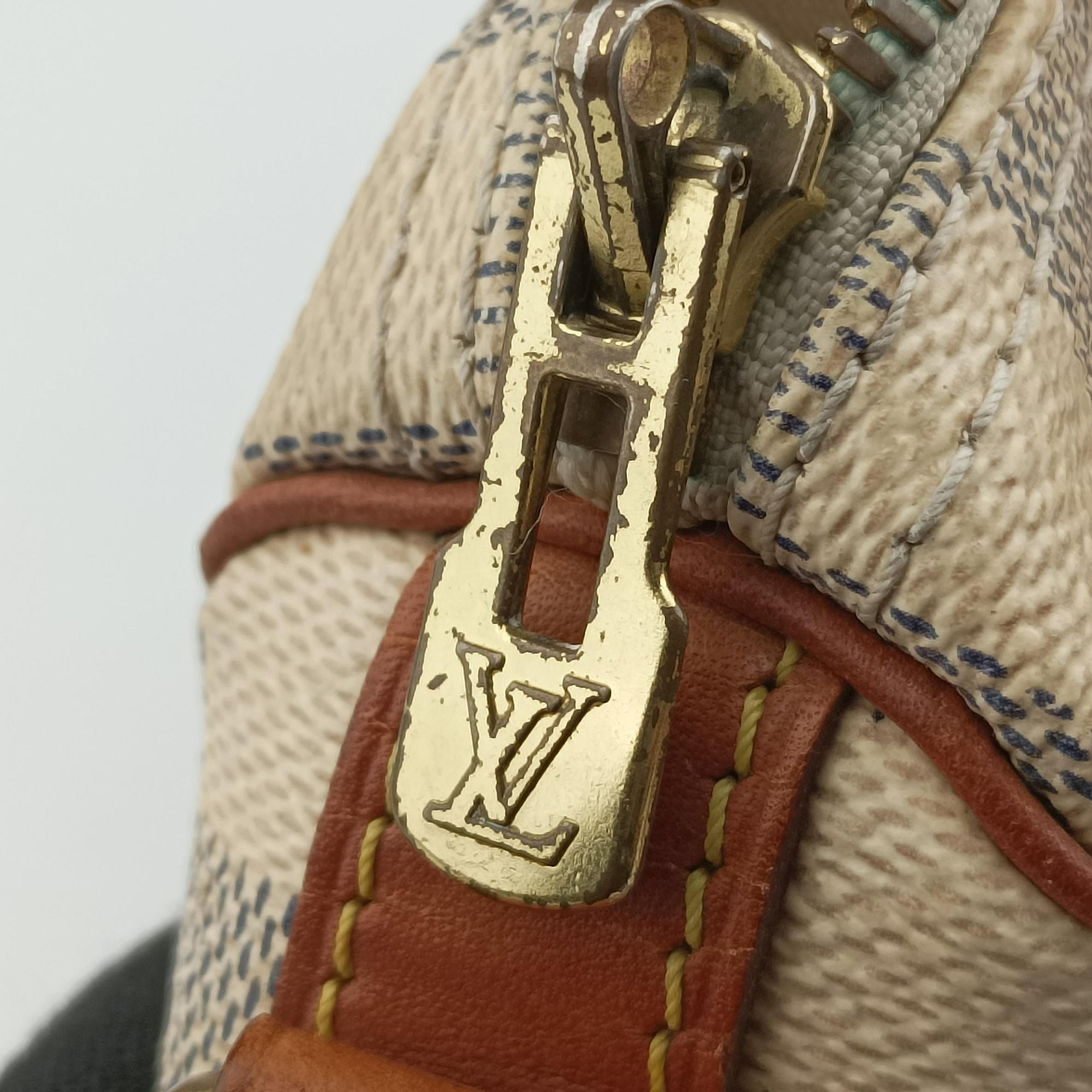 Pre-owned Louis Vuitton Speedy 25 AZUR Damier Canvas N41534 handbag | stylenewstar