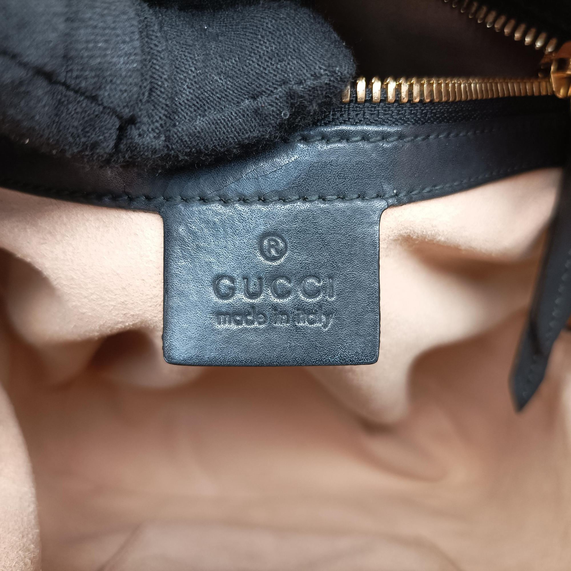 Pre-owned Gucci GG Supreme Tian beige×black PVC coated canvas×leather 427042 backpack/rucksack | stylenewstar