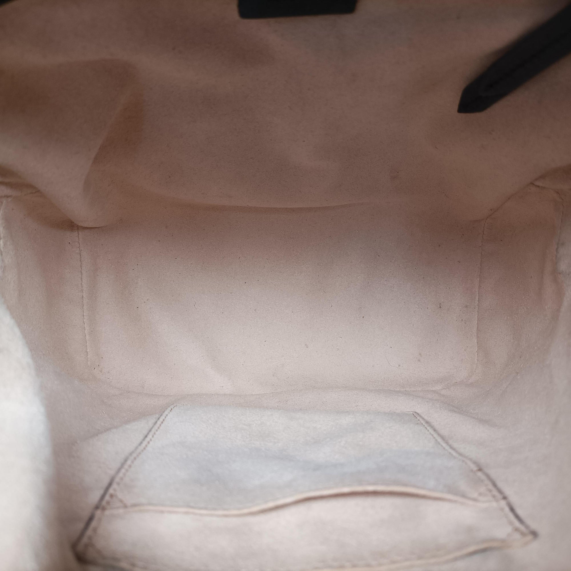 Pre-owned Gucci GG Supreme Tian beige×black PVC coated canvas×leather 427042 backpack/rucksack | stylenewstar