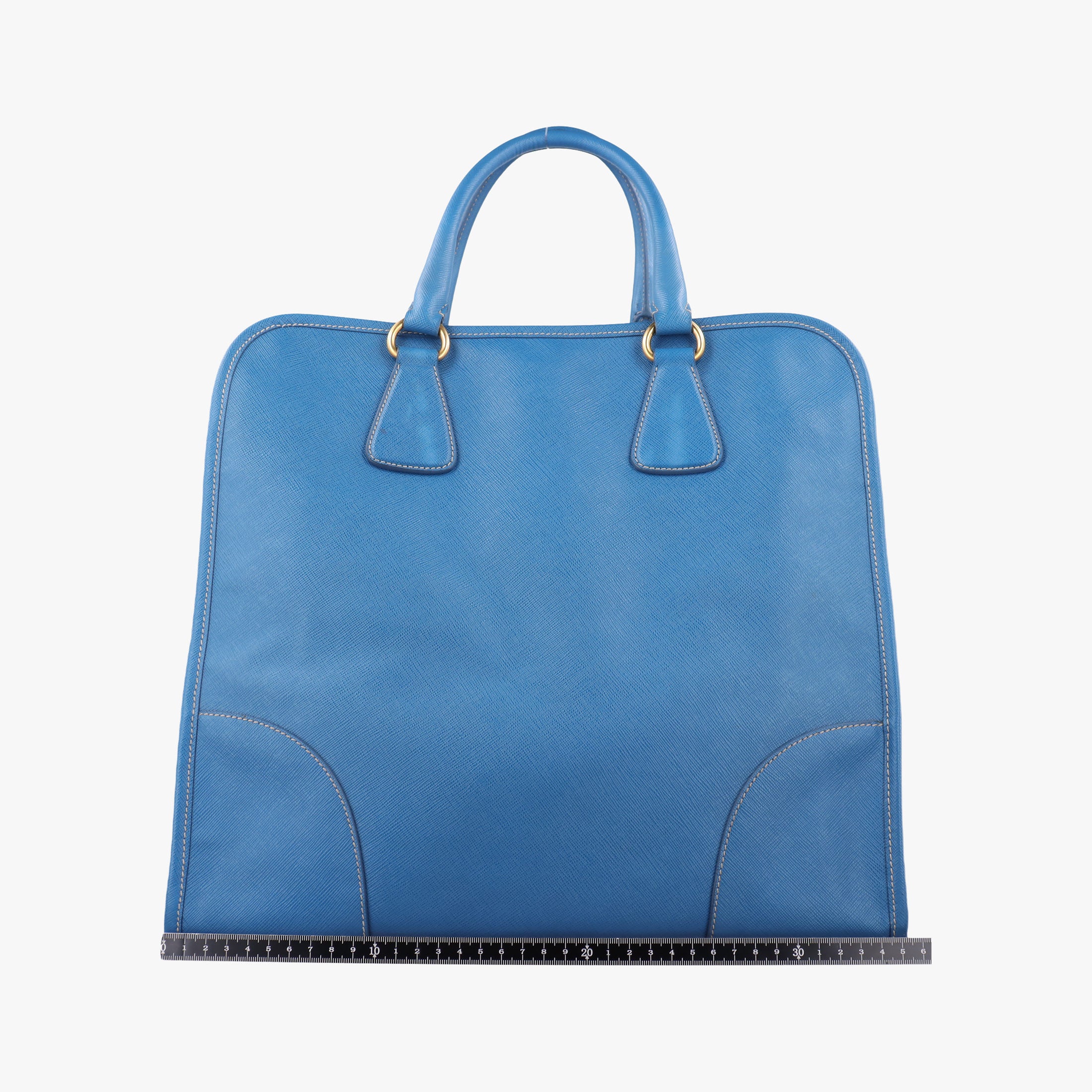 Vintage Prada Paradigme Lucido Tote Top Handle Blue SAFFIANO Leather BN2254 handbag | stylenewstar