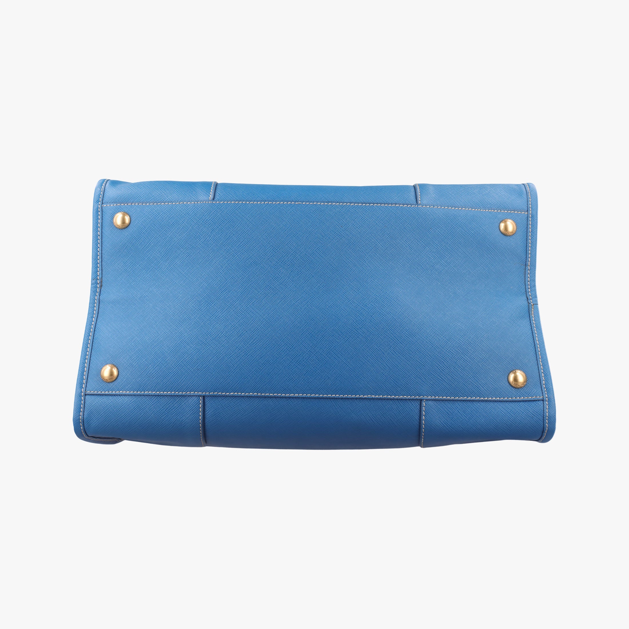 Vintage Prada Paradigme Lucido Tote Top Handle Blue SAFFIANO Leather BN2254 handbag | stylenewstar