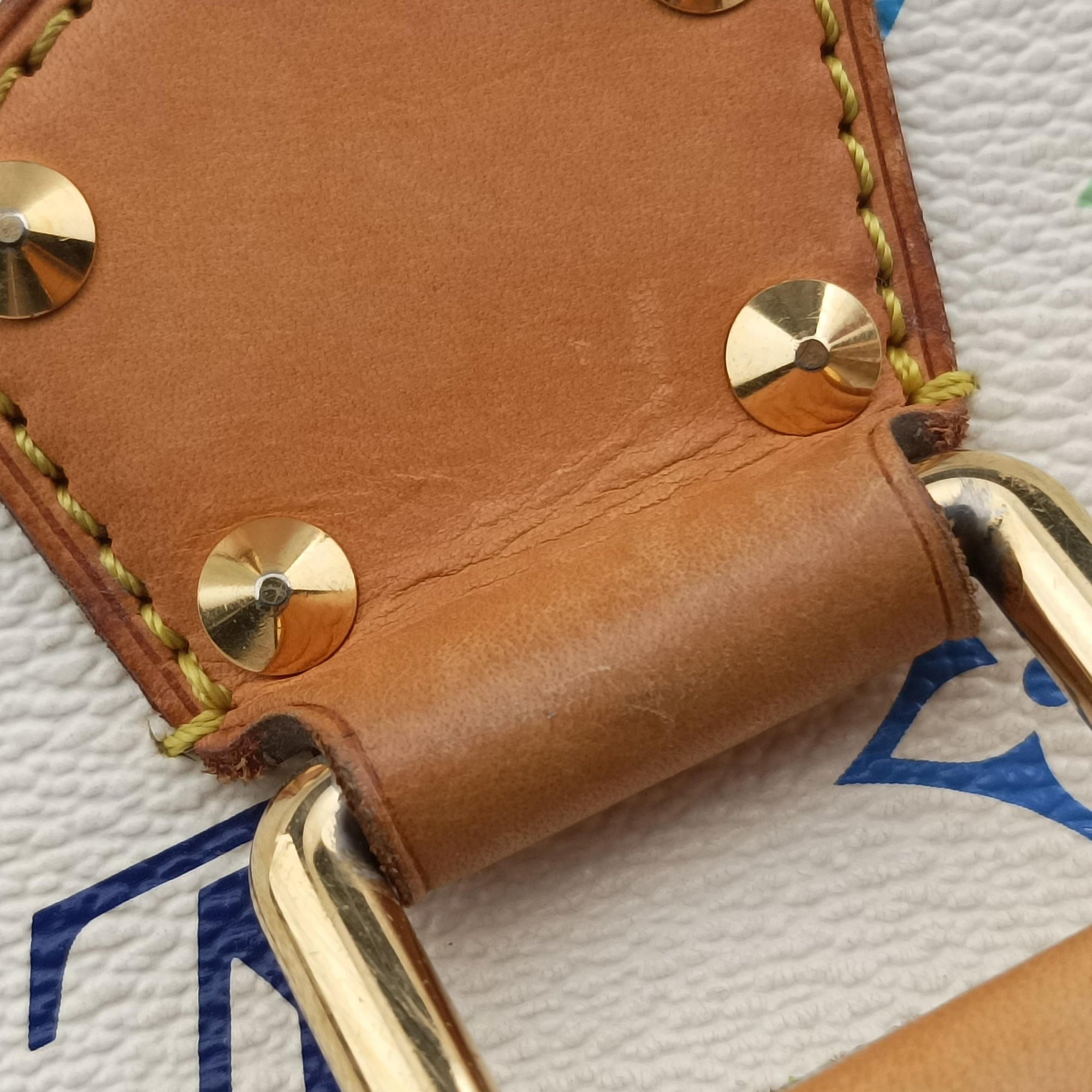 Vintage Louis Vuitton Alma PM white Monogram Multicolor M92647 handbag | stylenewstar