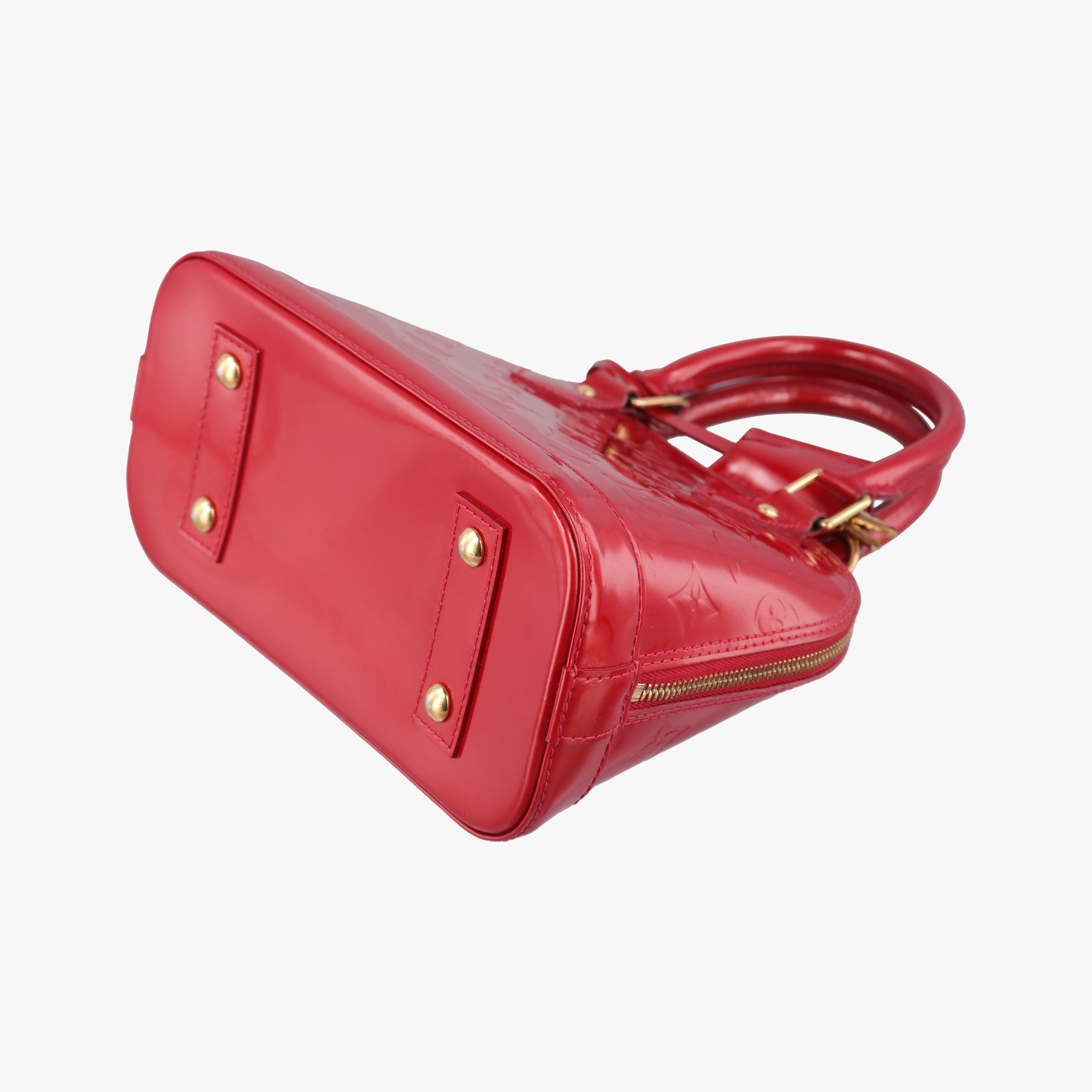 Pre-owned Louis Vuitton Alma BB CERISE Vernis M90174 shoulderbag | stylenewstar