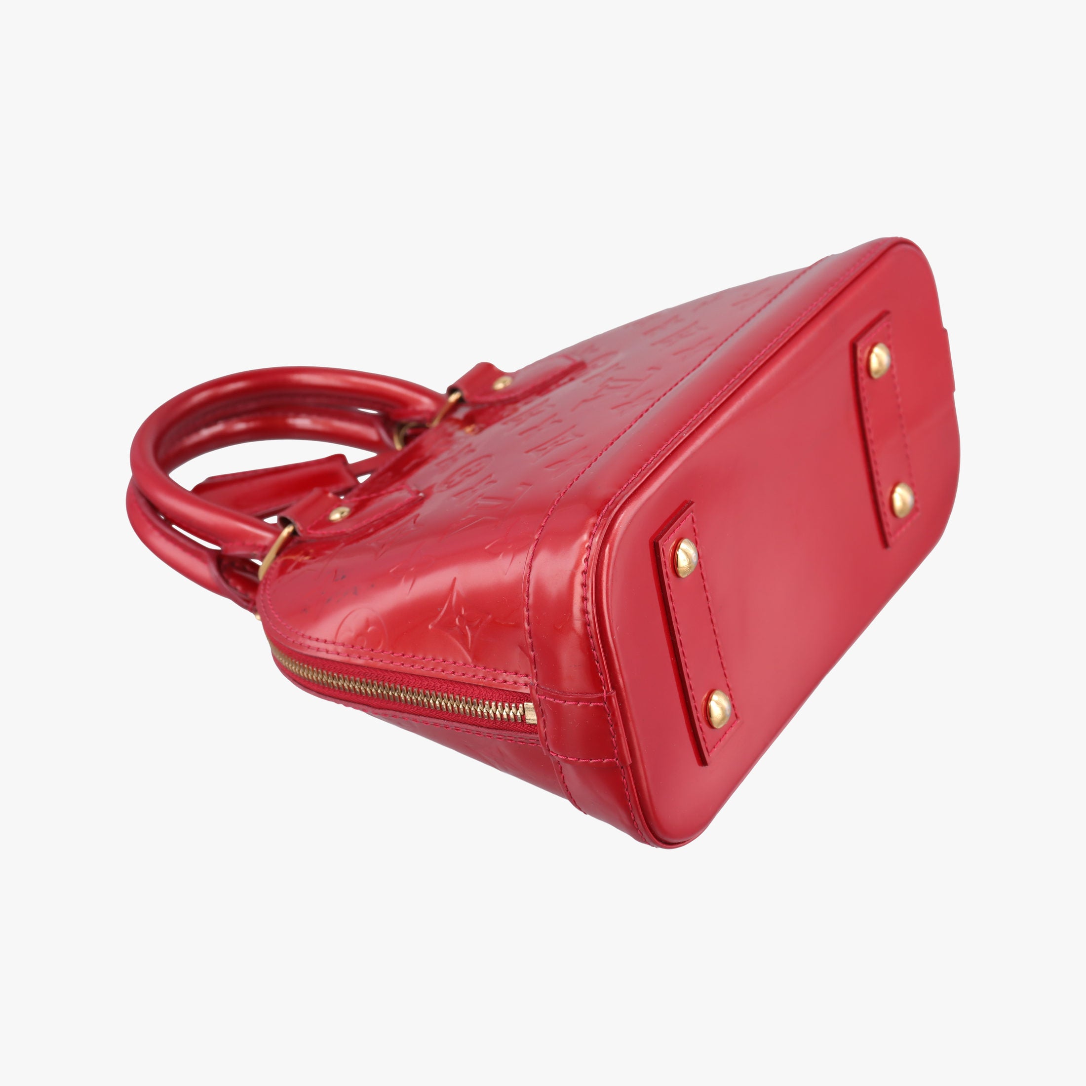 Pre-owned Louis Vuitton Alma BB CERISE Vernis M90174 shoulderbag | stylenewstar